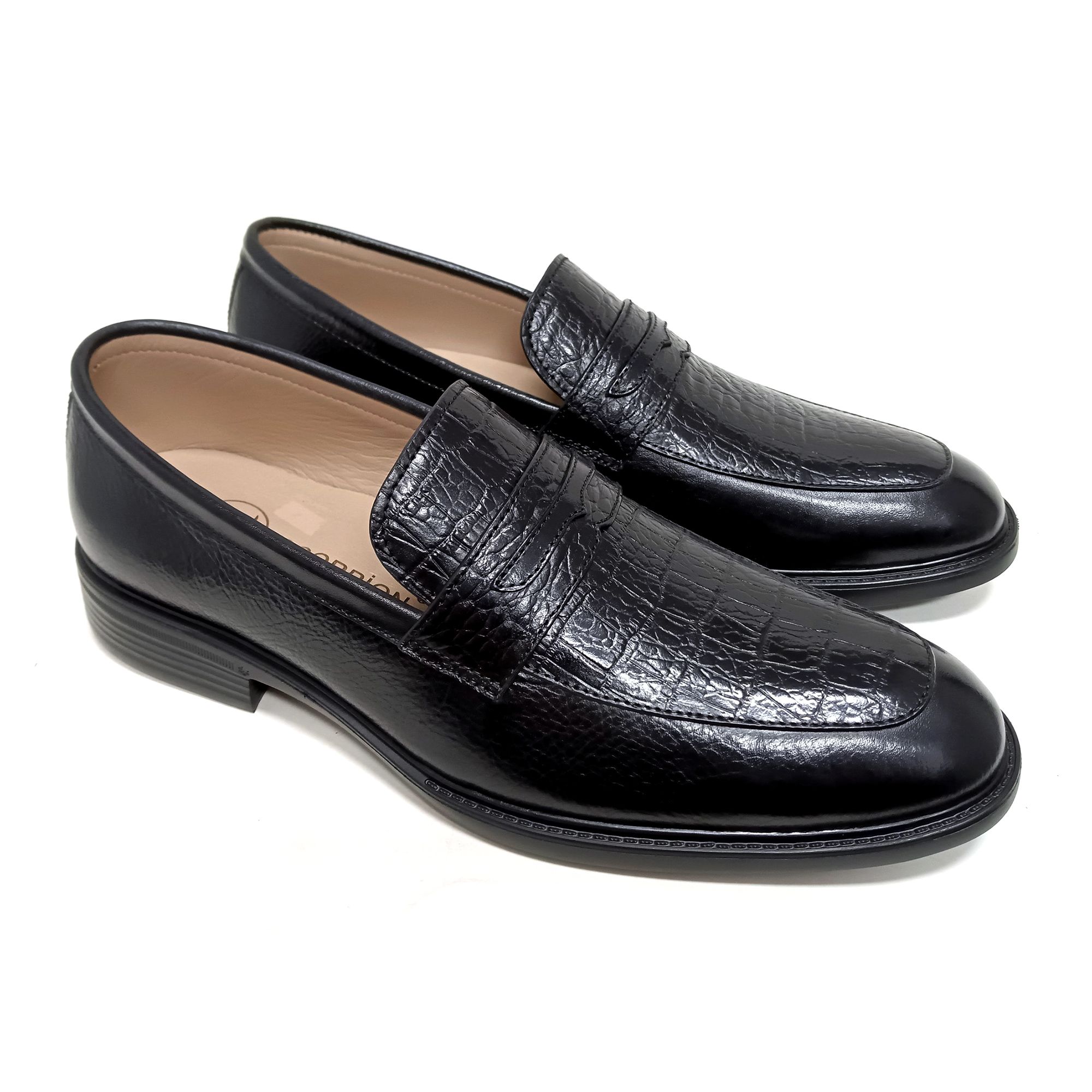 Giày Loafer Nam Đen 28MC.1