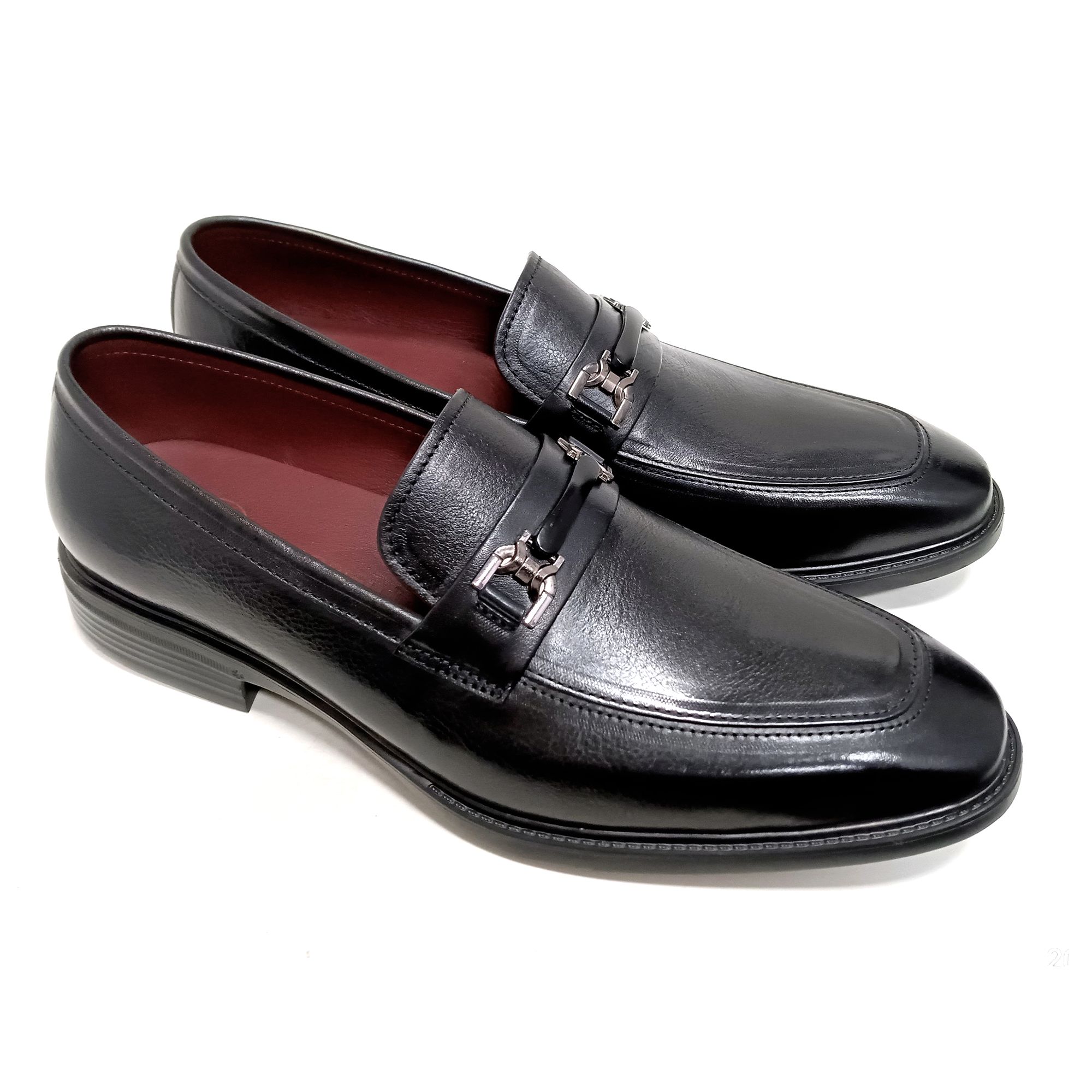 Giày Loafer Nam Đen 28MC.3