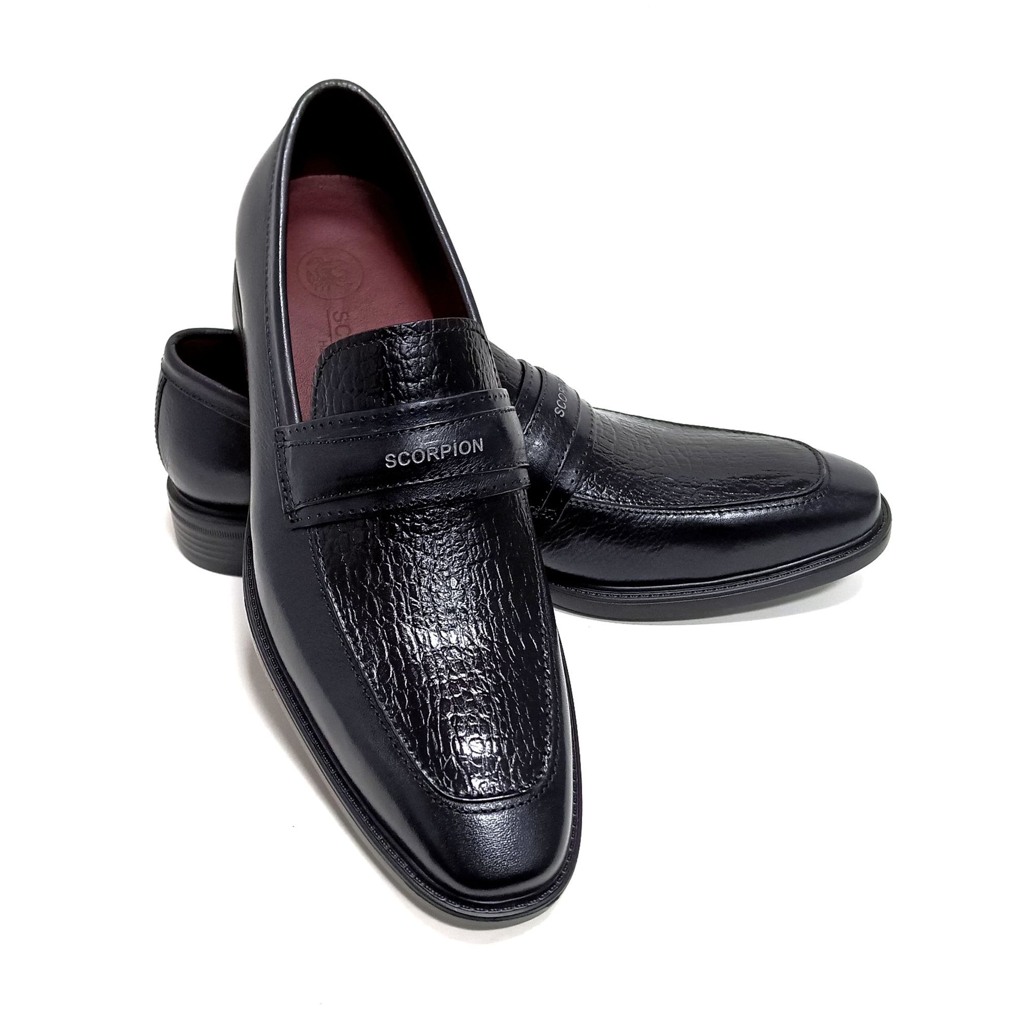 Giày Loafer Nam Đen 28MC.6