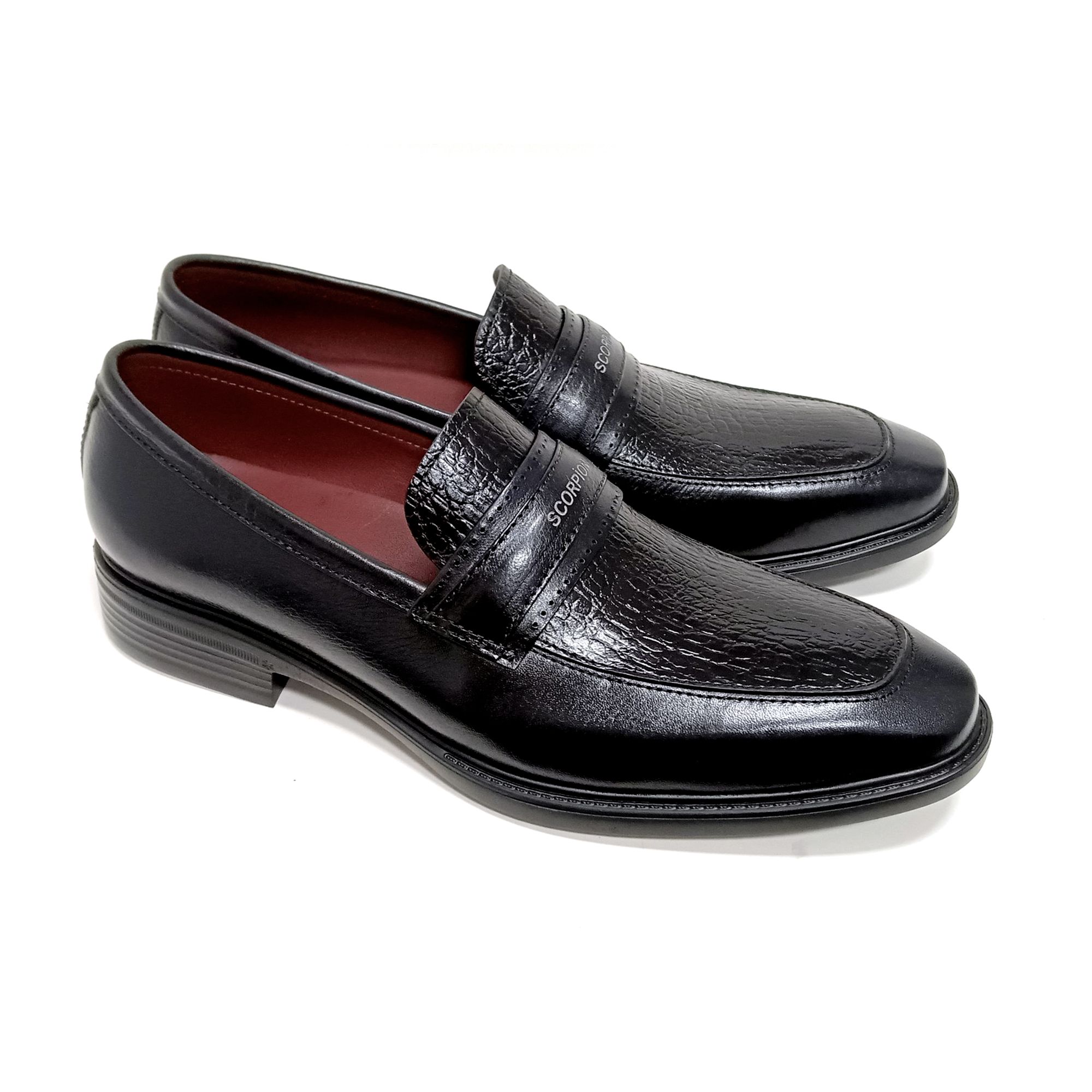 Giày Loafer Nam Đen 28MC.6