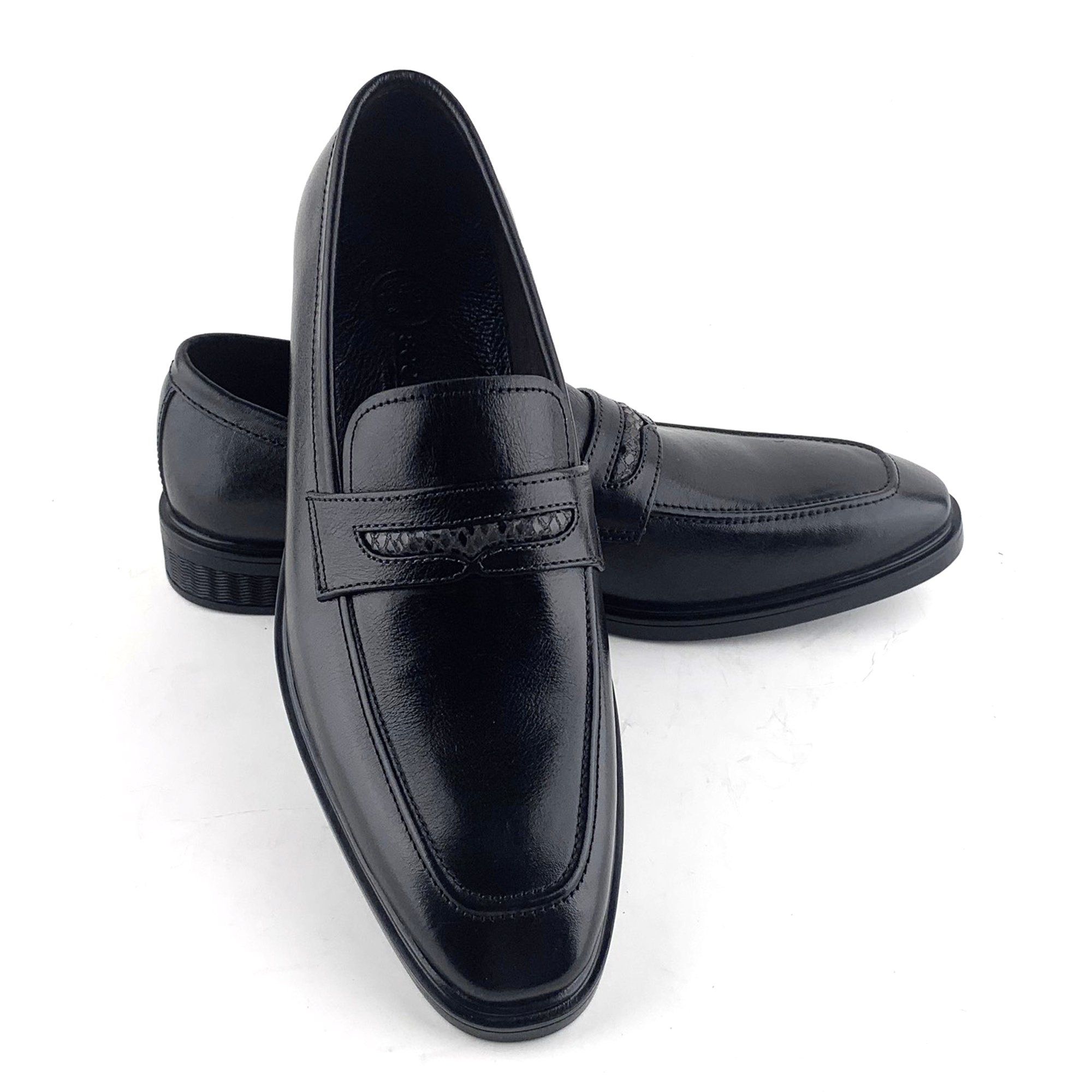 Giày Loafer Nam Đen 28MĐ.20
