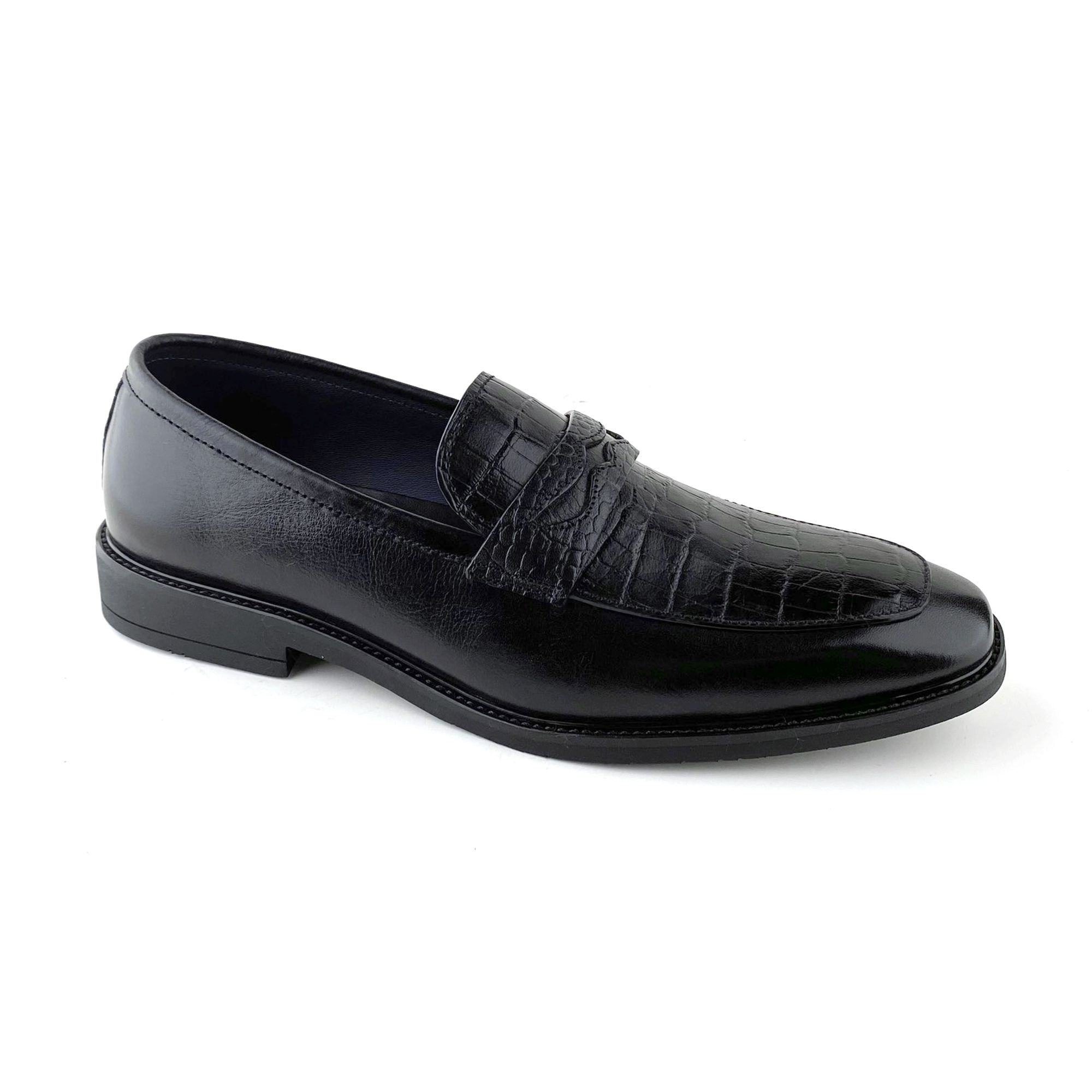 Giày Loafer Nam Đen 28MĐ.25
