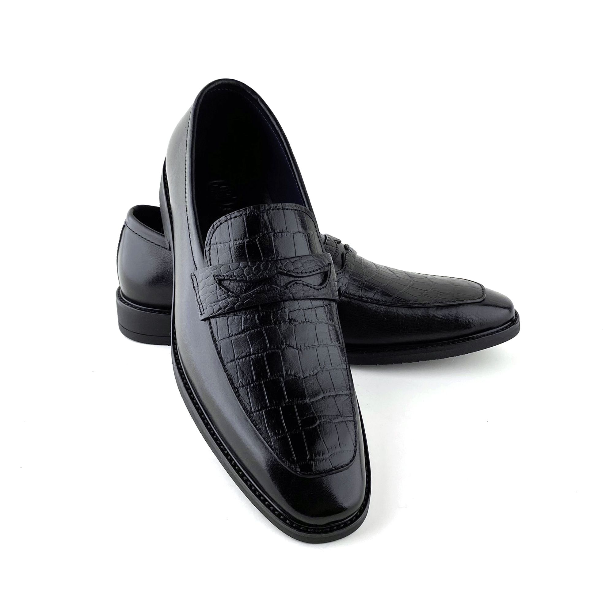 Giày Loafer Nam Đen 28MĐ.25