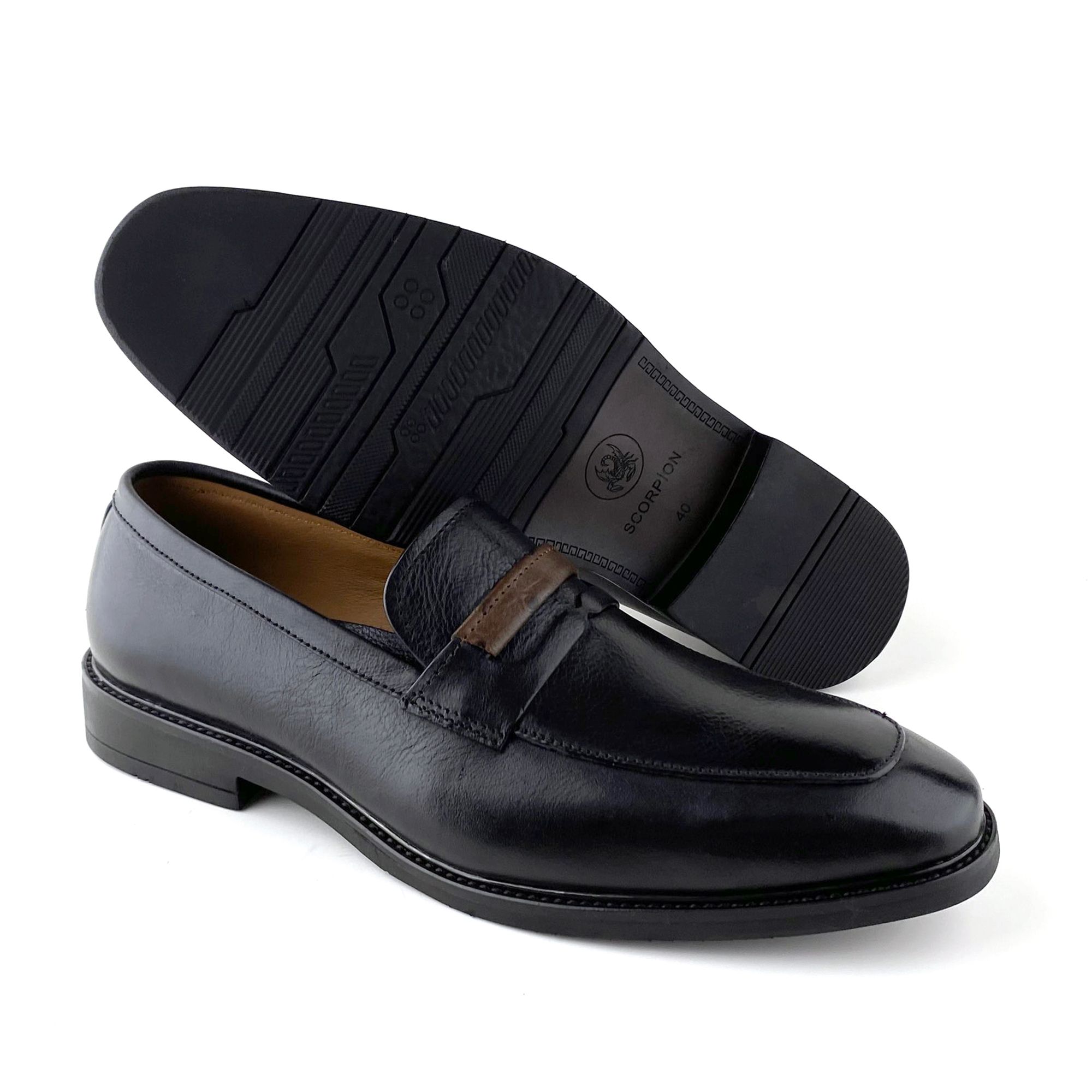 Giày Loafer Nam Đen 28MĐ.28