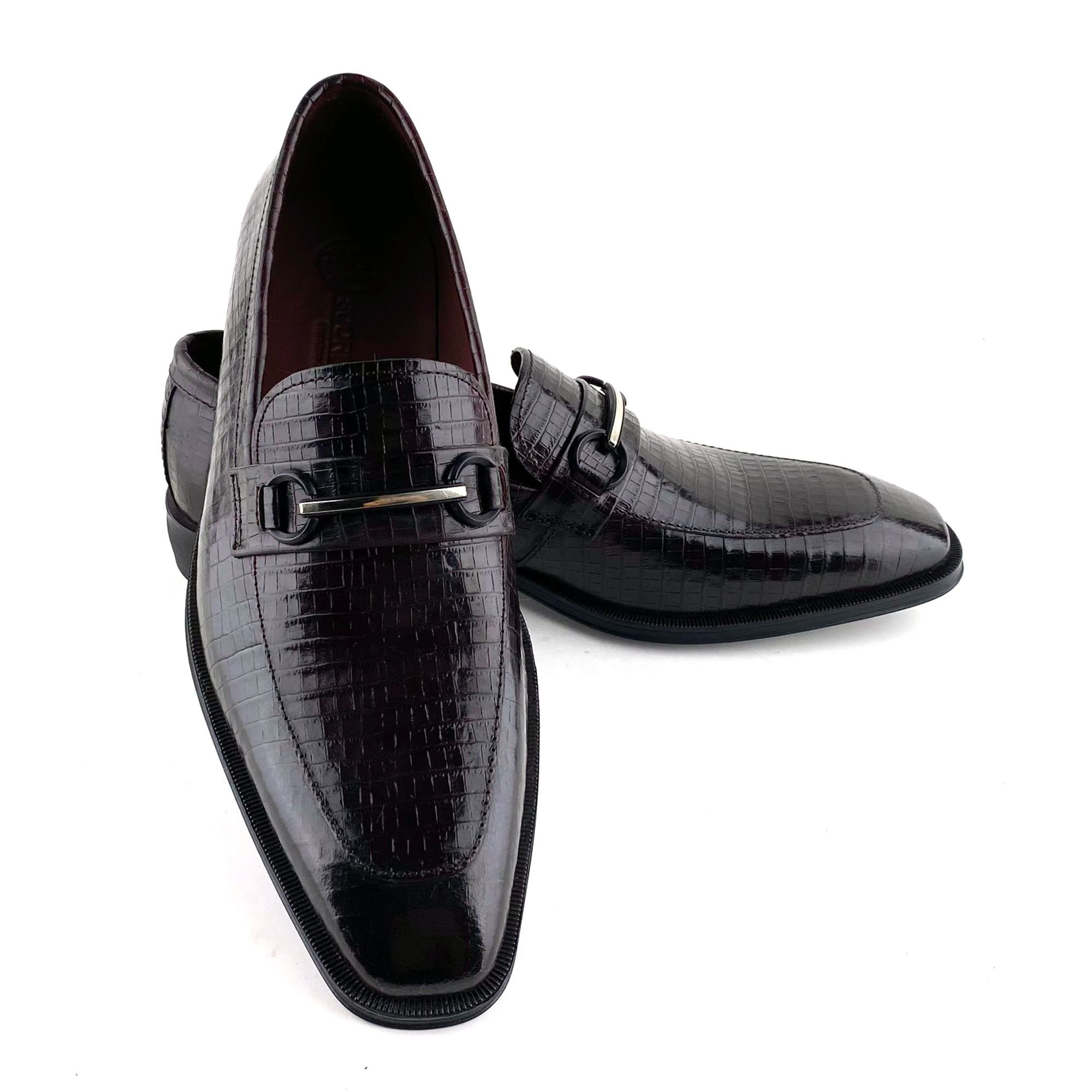 Giày Loafer Nam Đỏ Mận 28MM.22