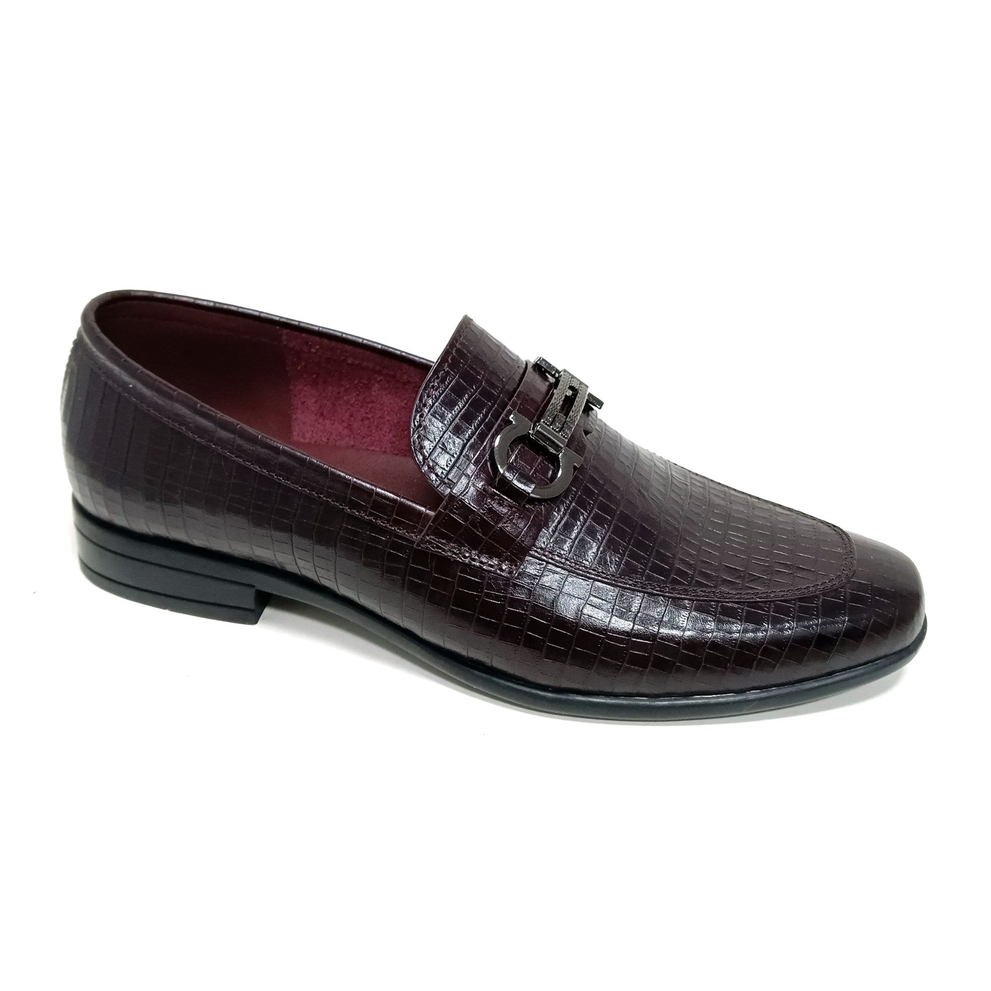 Giày Loafer Nam Đỏ Mận 28T.10