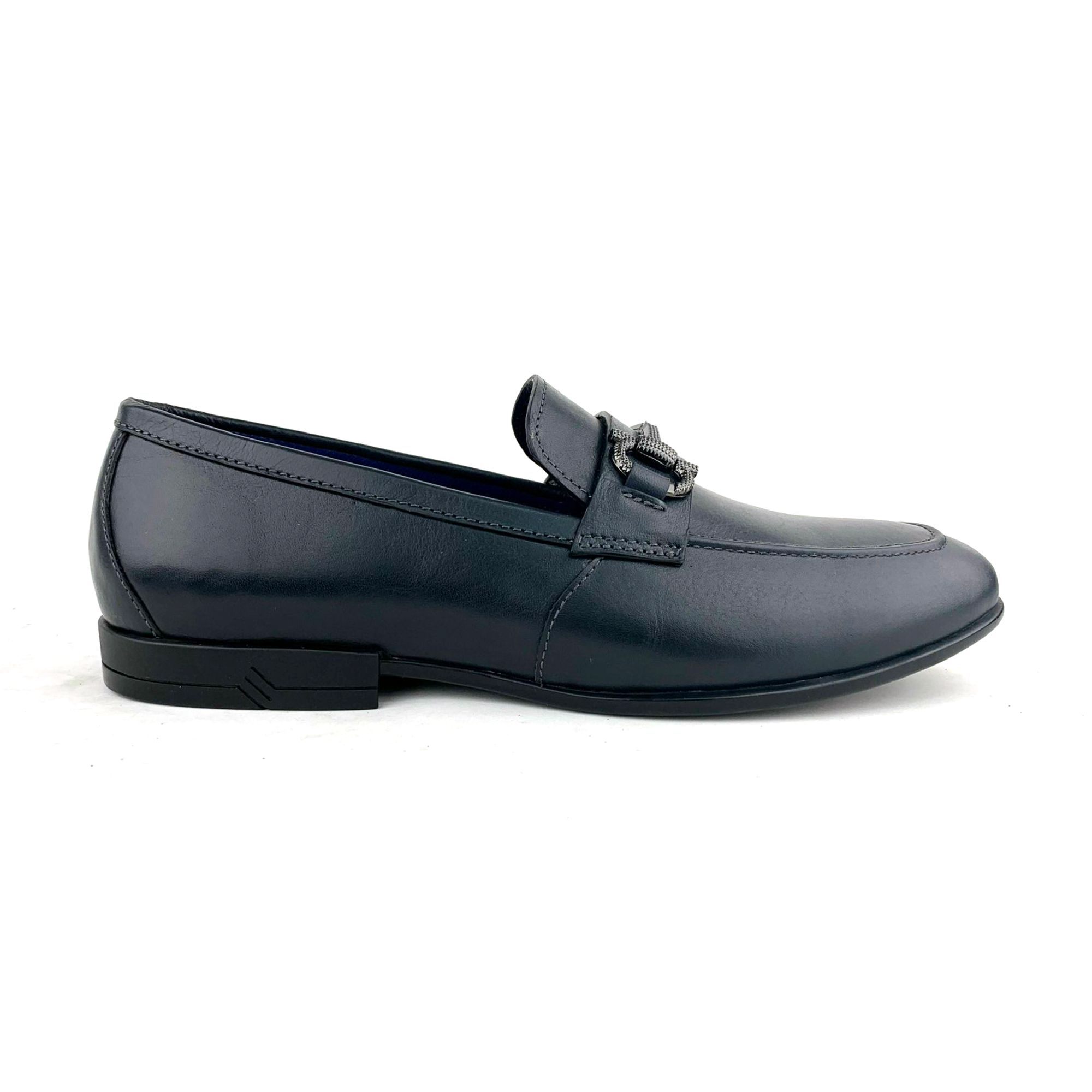 Giày Moccasin Nam Da Xanh Hải Quân 28X.54