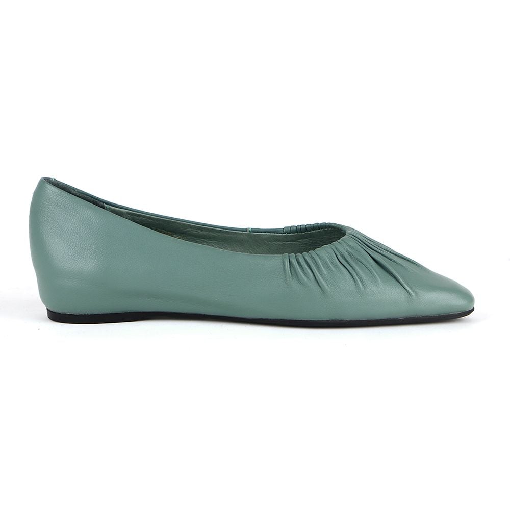 Giày Da Nữ Slip On Xanh 881.30