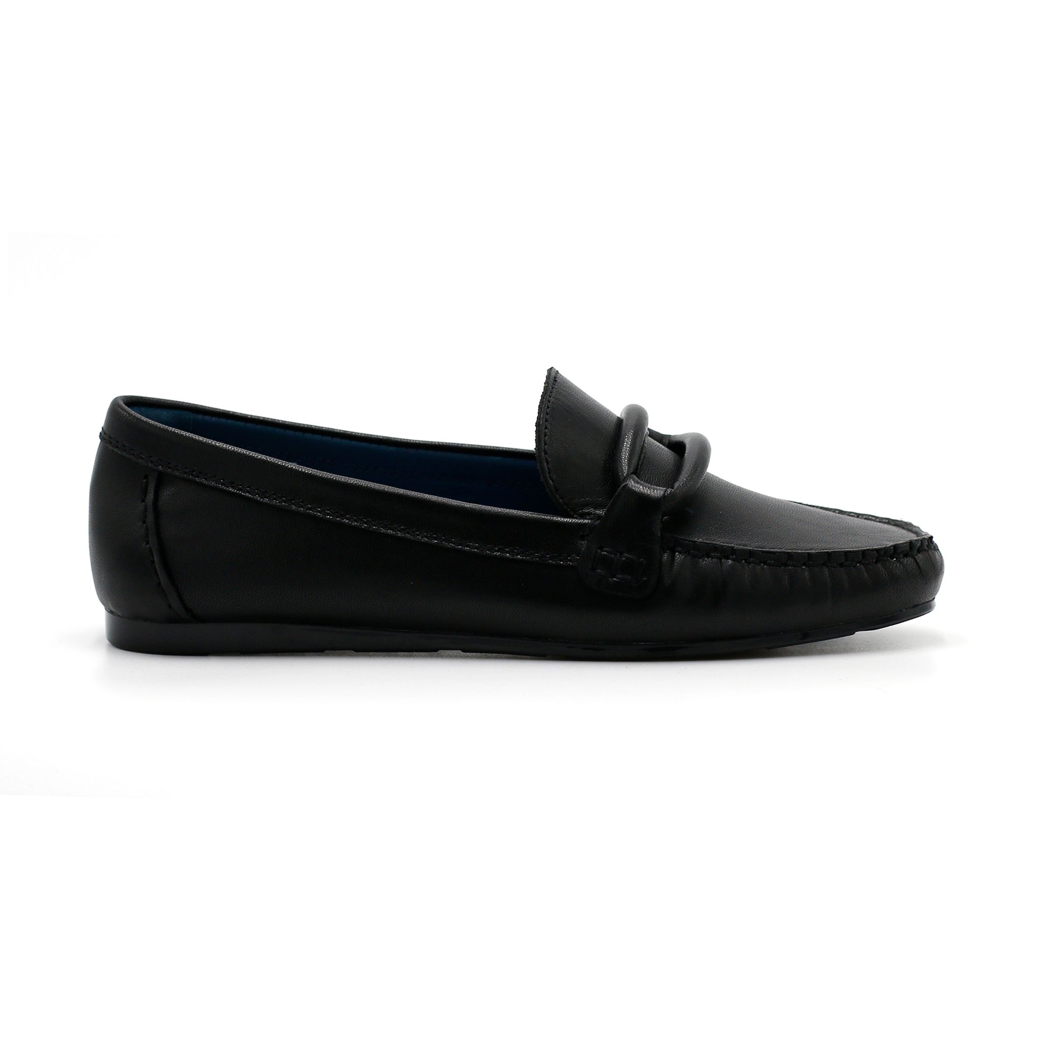 Giày Moccasin Nữ Đen 883.2
