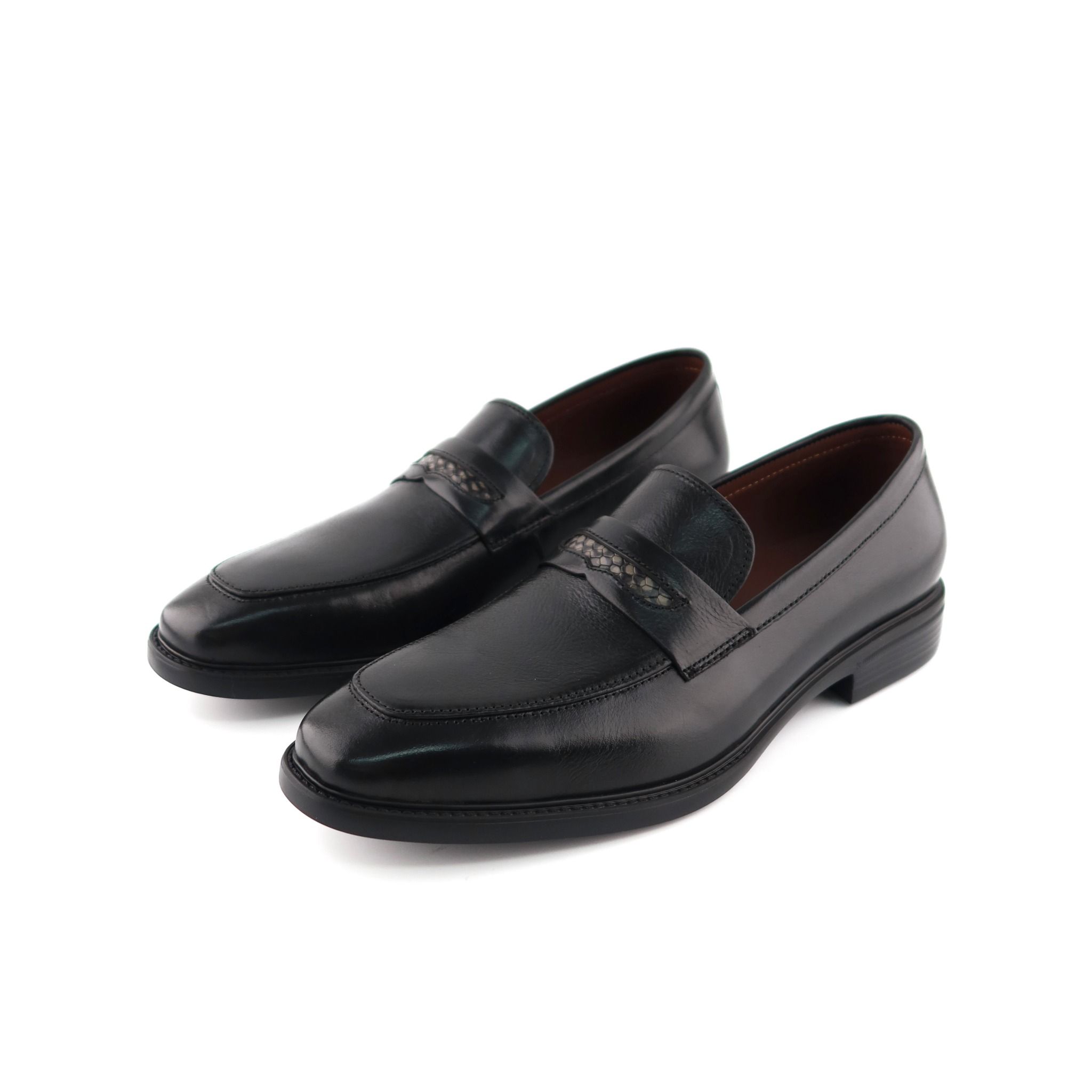Giày Loafer Nam Đen 28MC.10
