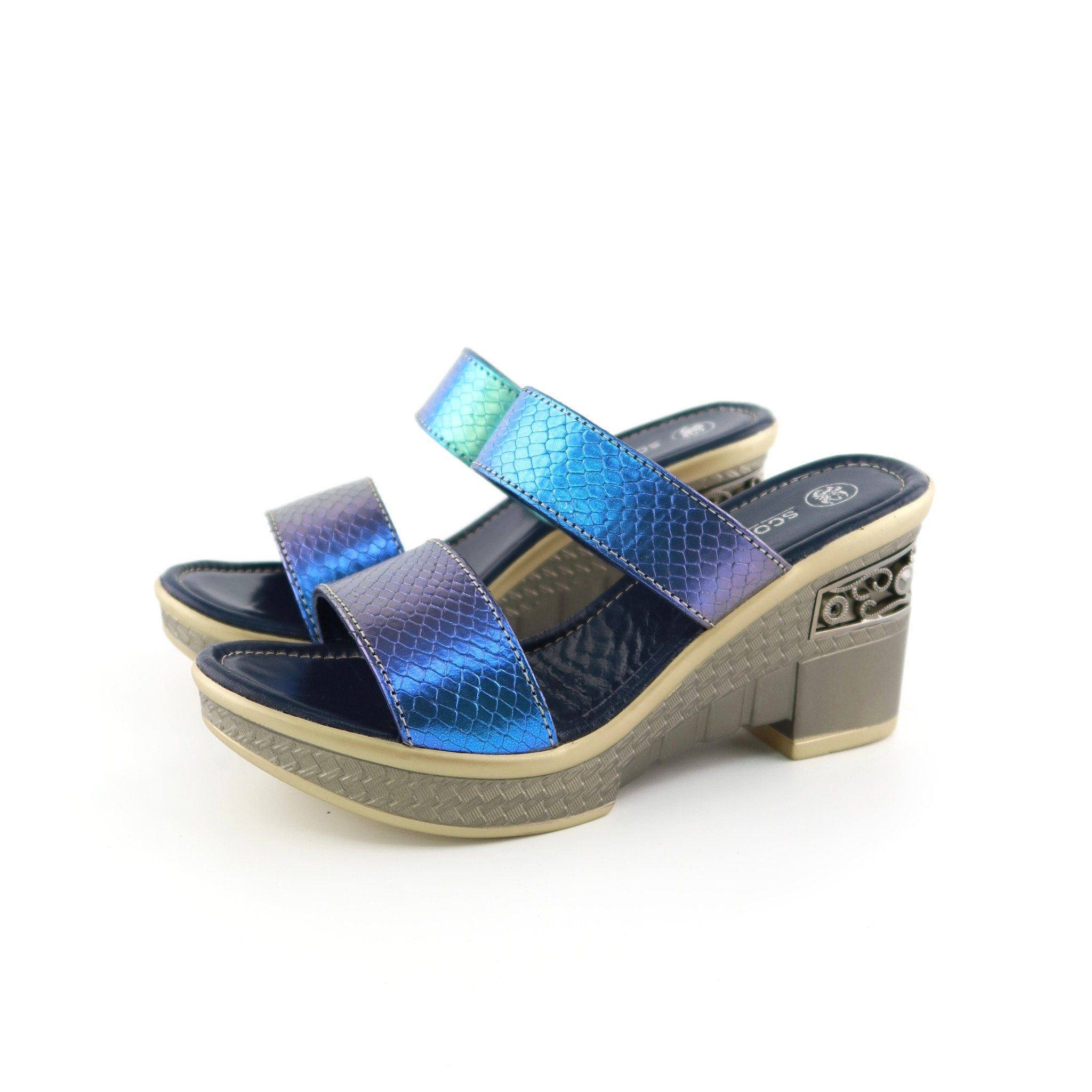 Sandal Da Nữ Cánh Cam Xanh 995.30