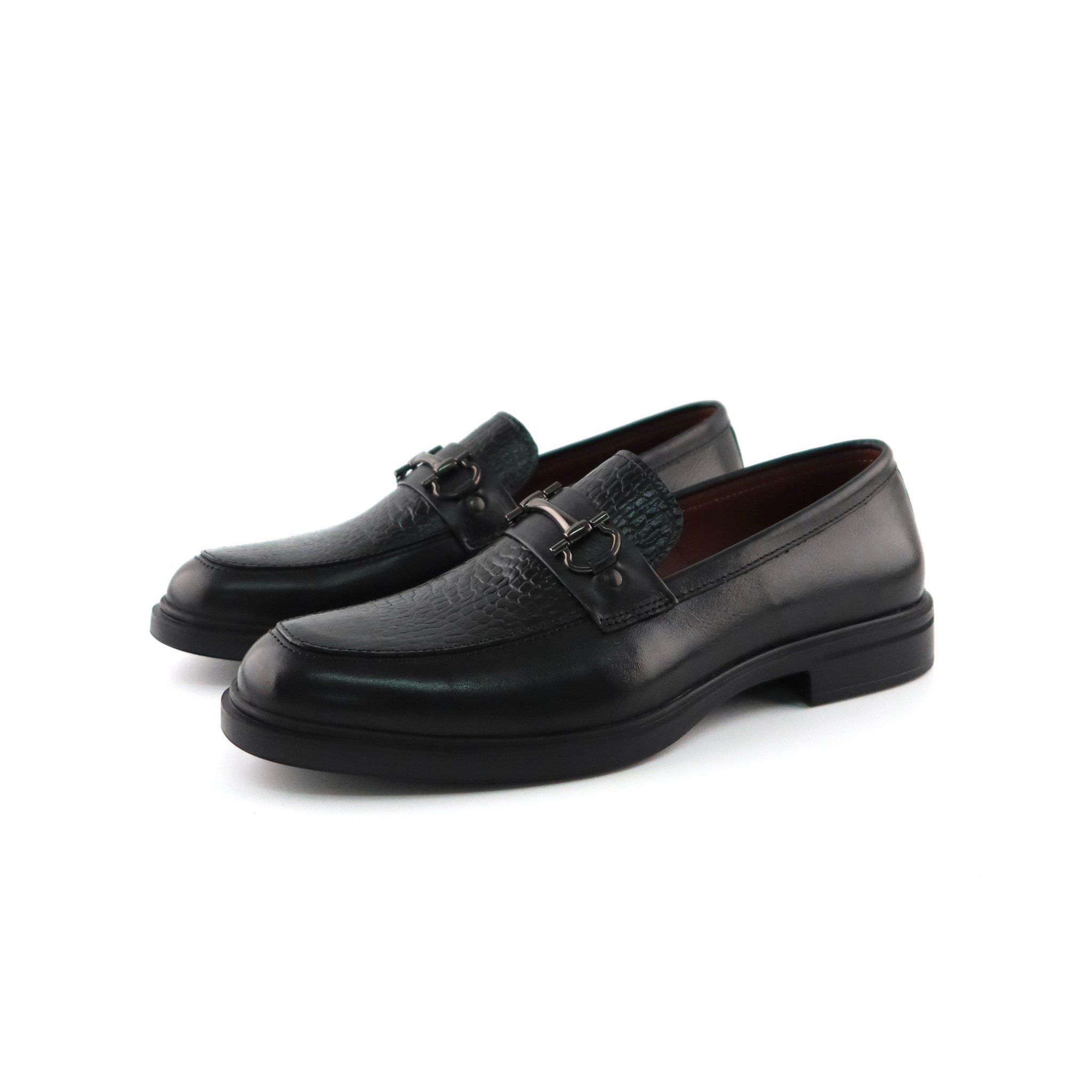 Giày Loafer Nam Đen 28MA.11