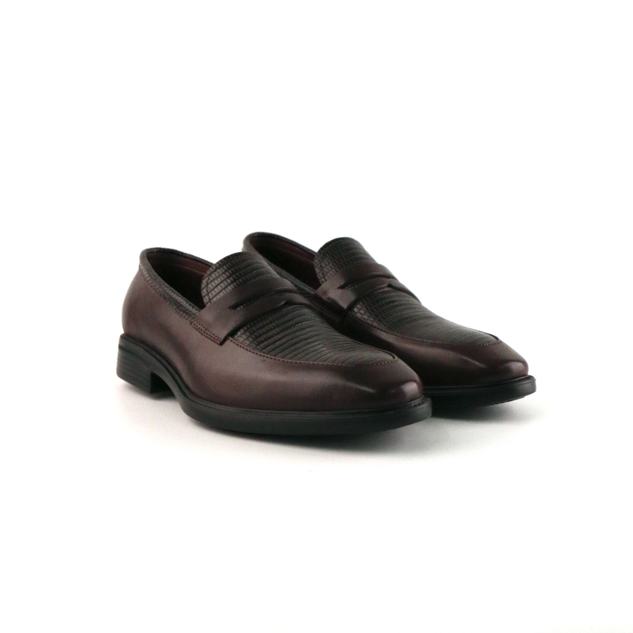 Giày Loafer Nam Vân Nâu 28MC.24