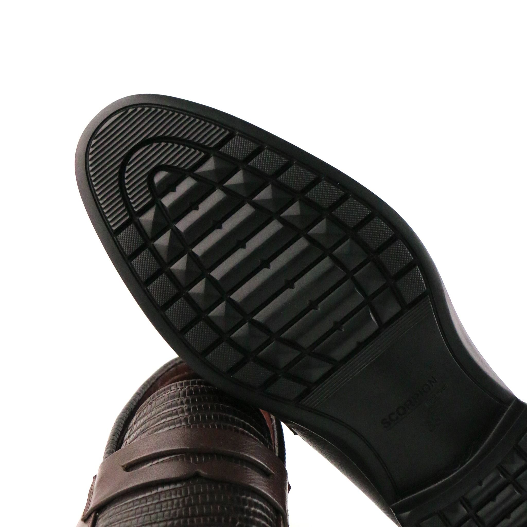 Giày Loafer Nam Vân Nâu 28MC.24