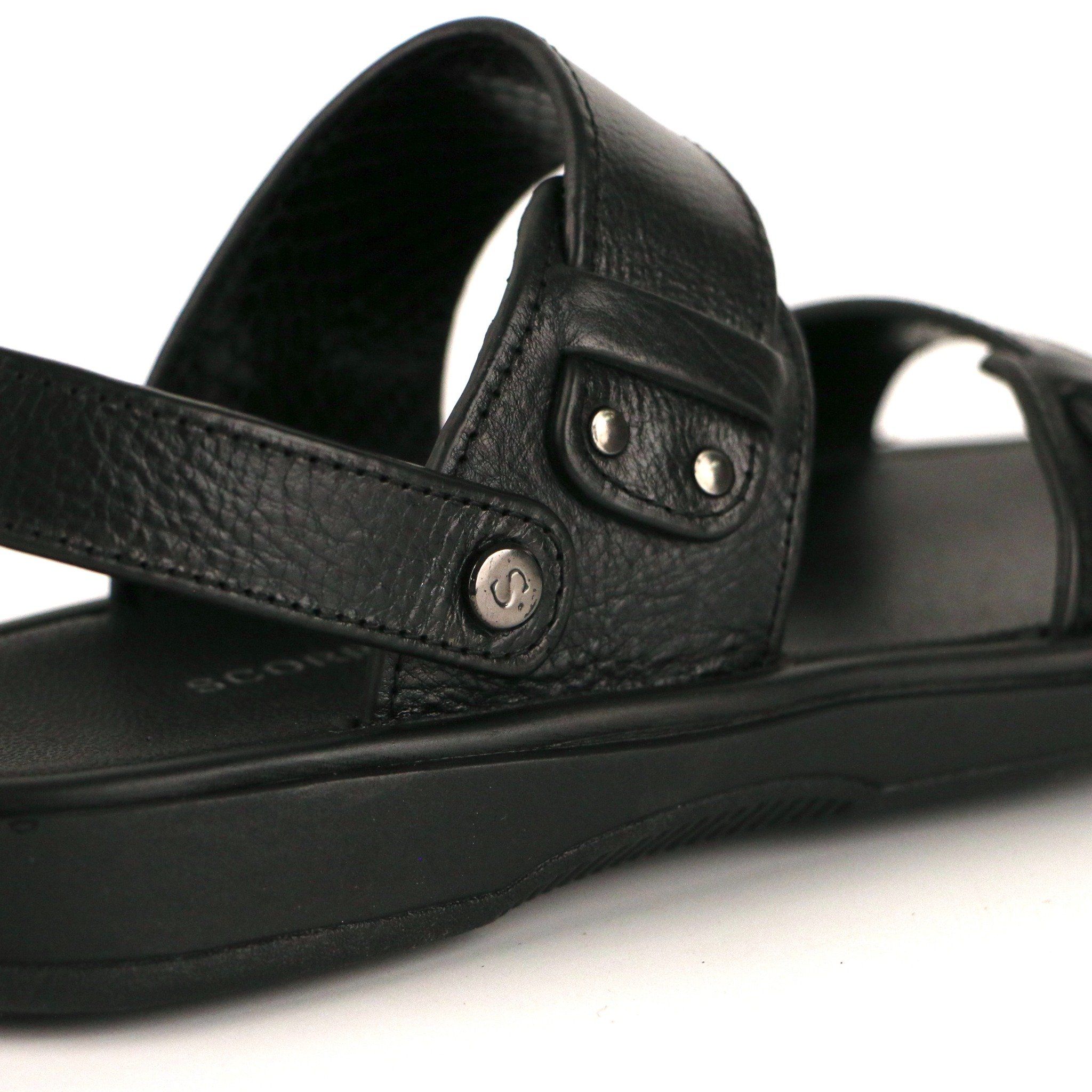 Sandal Da Nam Có Quai Đen 335.6