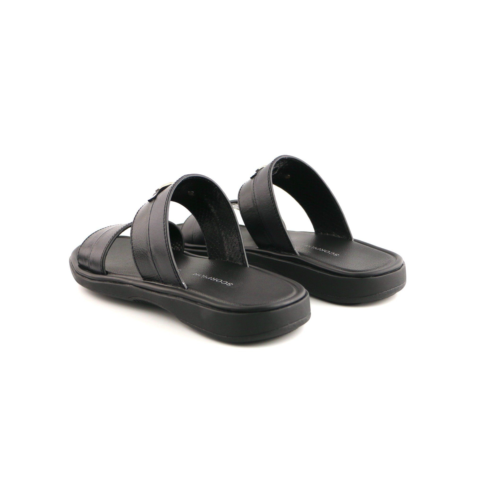 Sandal Da Nam Đen 335.8