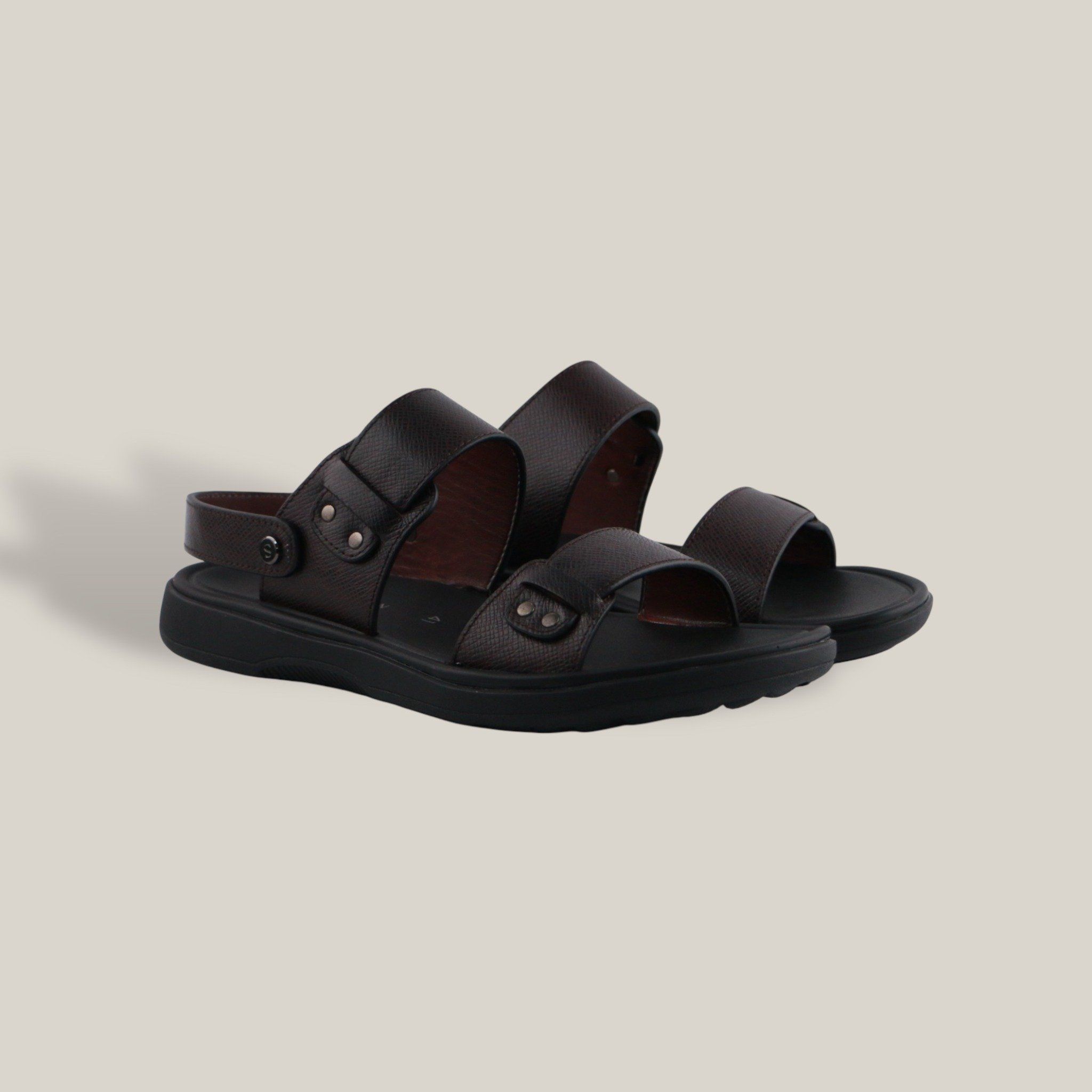 Sandal Da Nam Có Quai Nâu 335.9