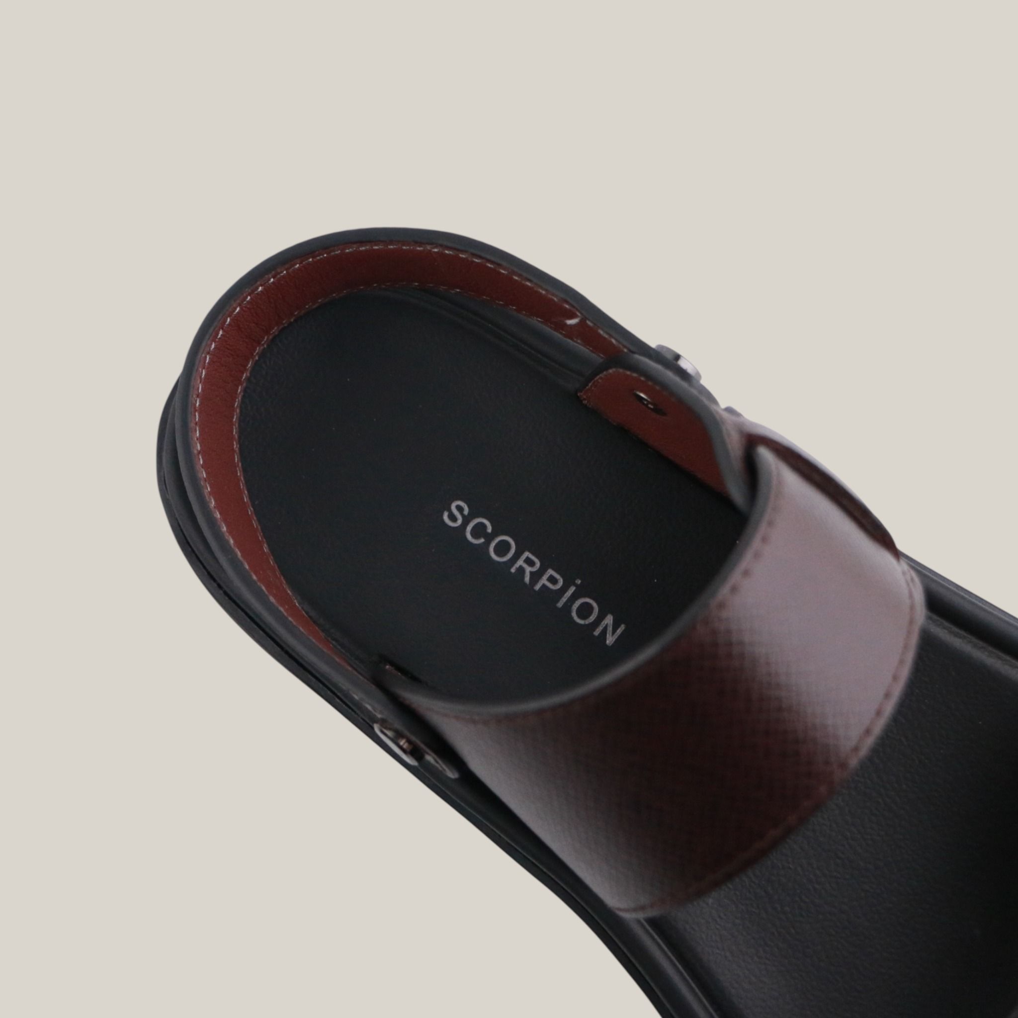 Sandal Da Nam Có Quai Nâu 335.9