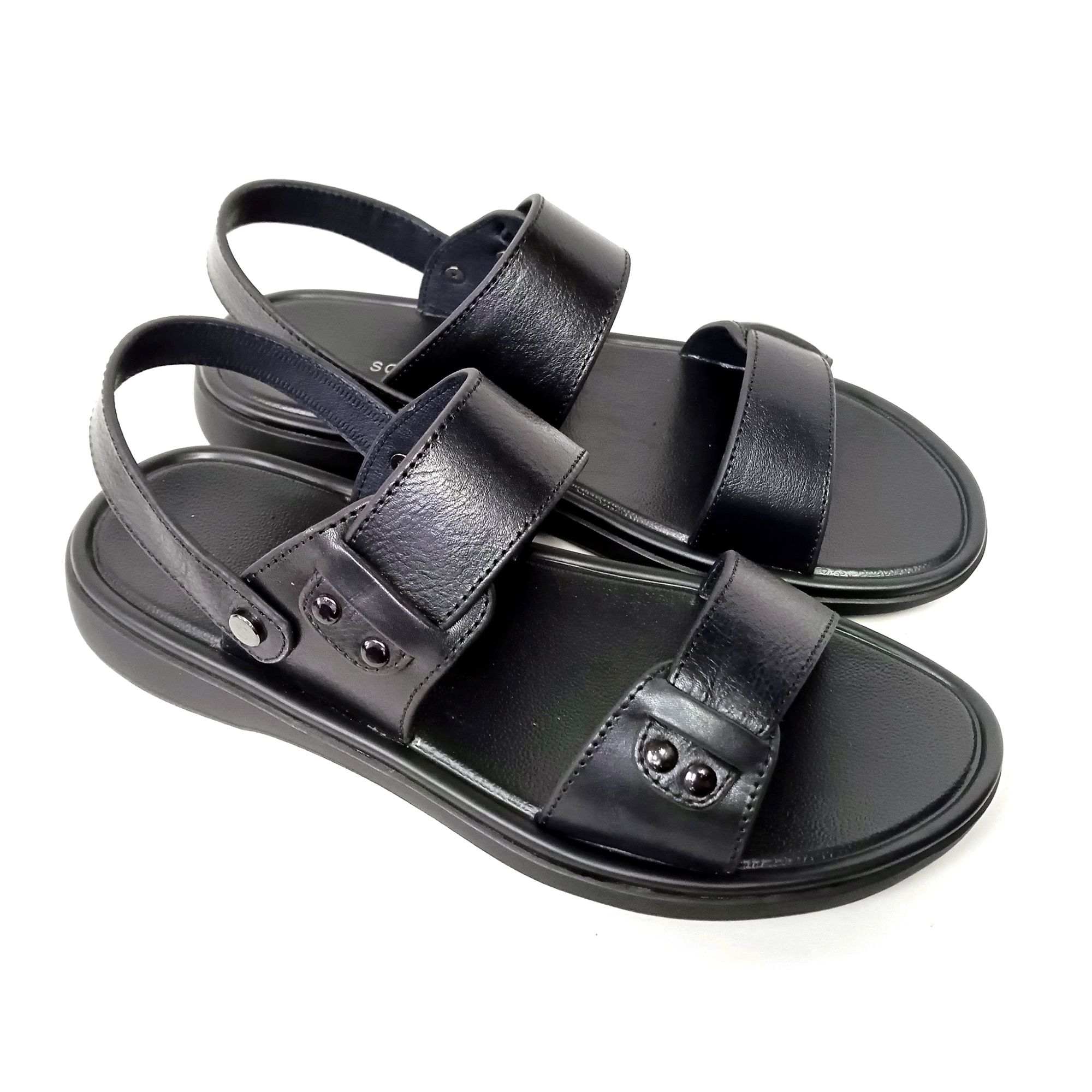 Sandal Da Nam Có Quai Đen 33Đ.15
