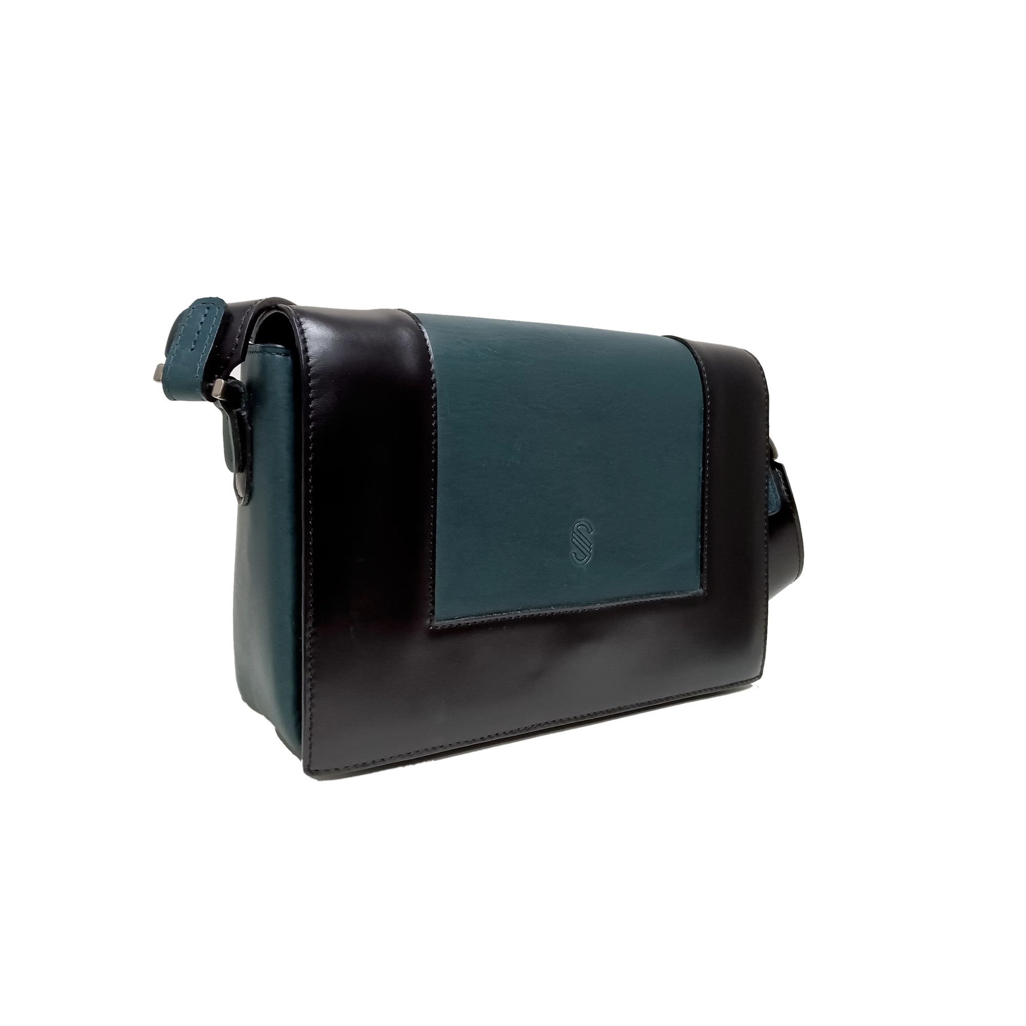 Túi Messenger Da Nữ Đen Xanh 926.149