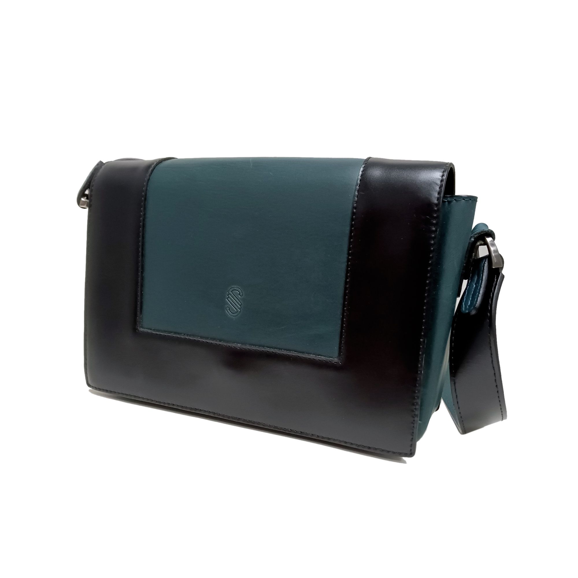 Túi Messenger Da Nữ Đen Xanh 926.149