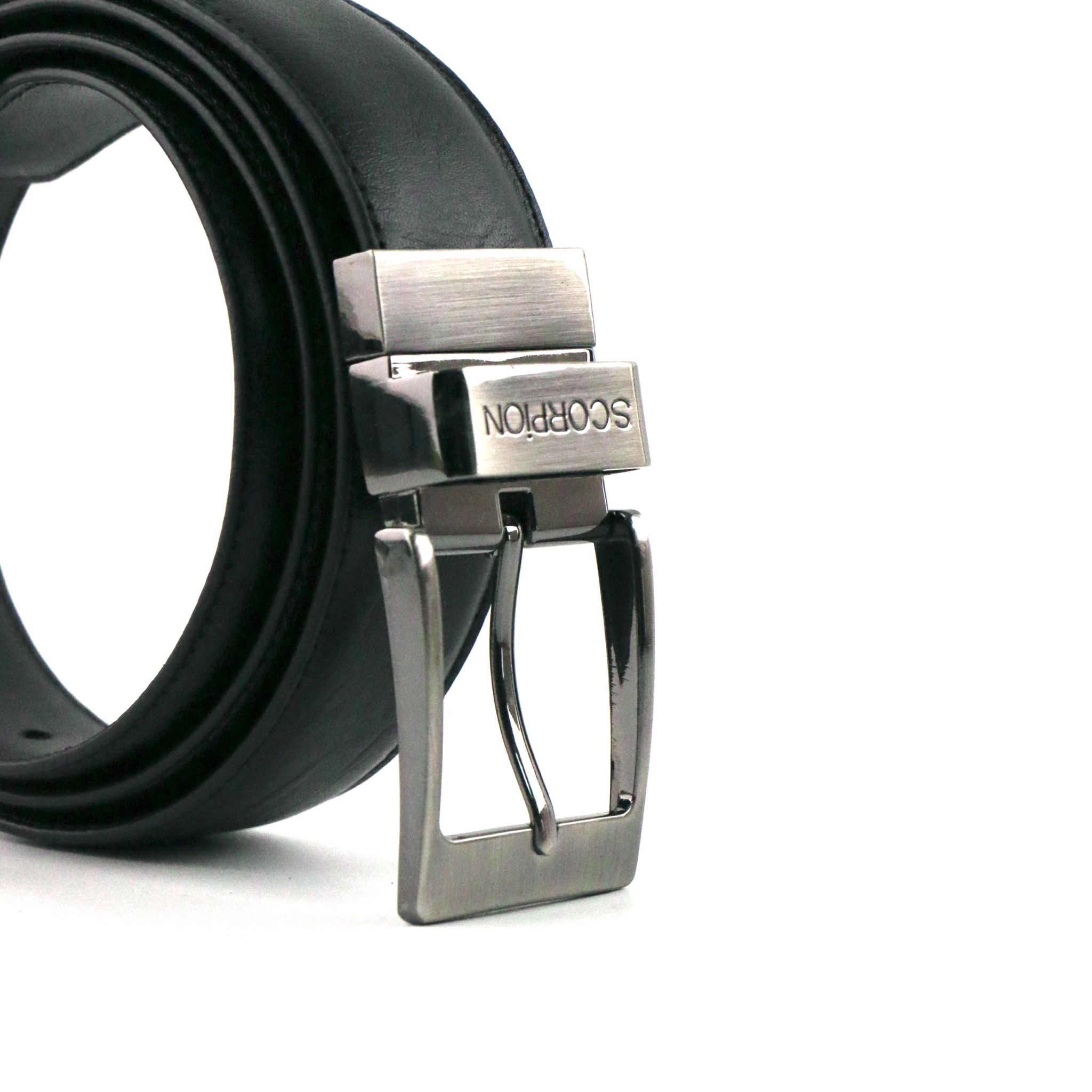 Thắt Lưng Da Nam Khóa Cài Đen 36T.9