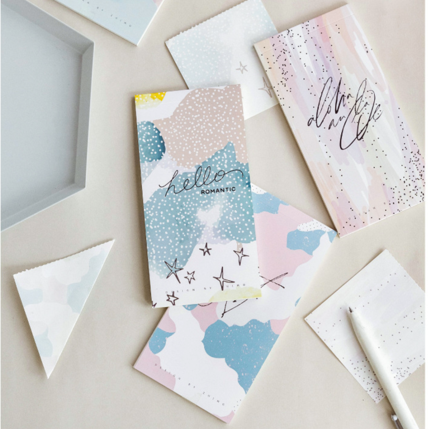 memo pad silver