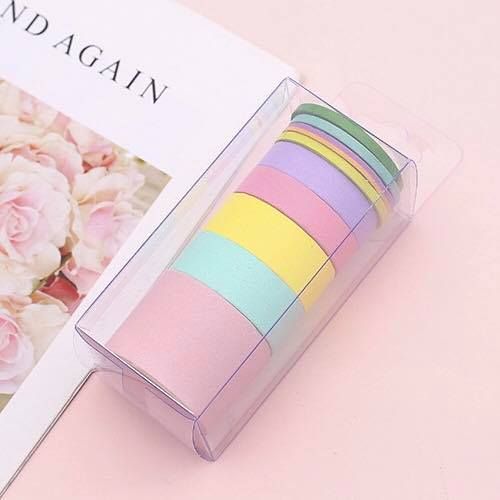 Set 9 Cuộn Băng Keo Pastel