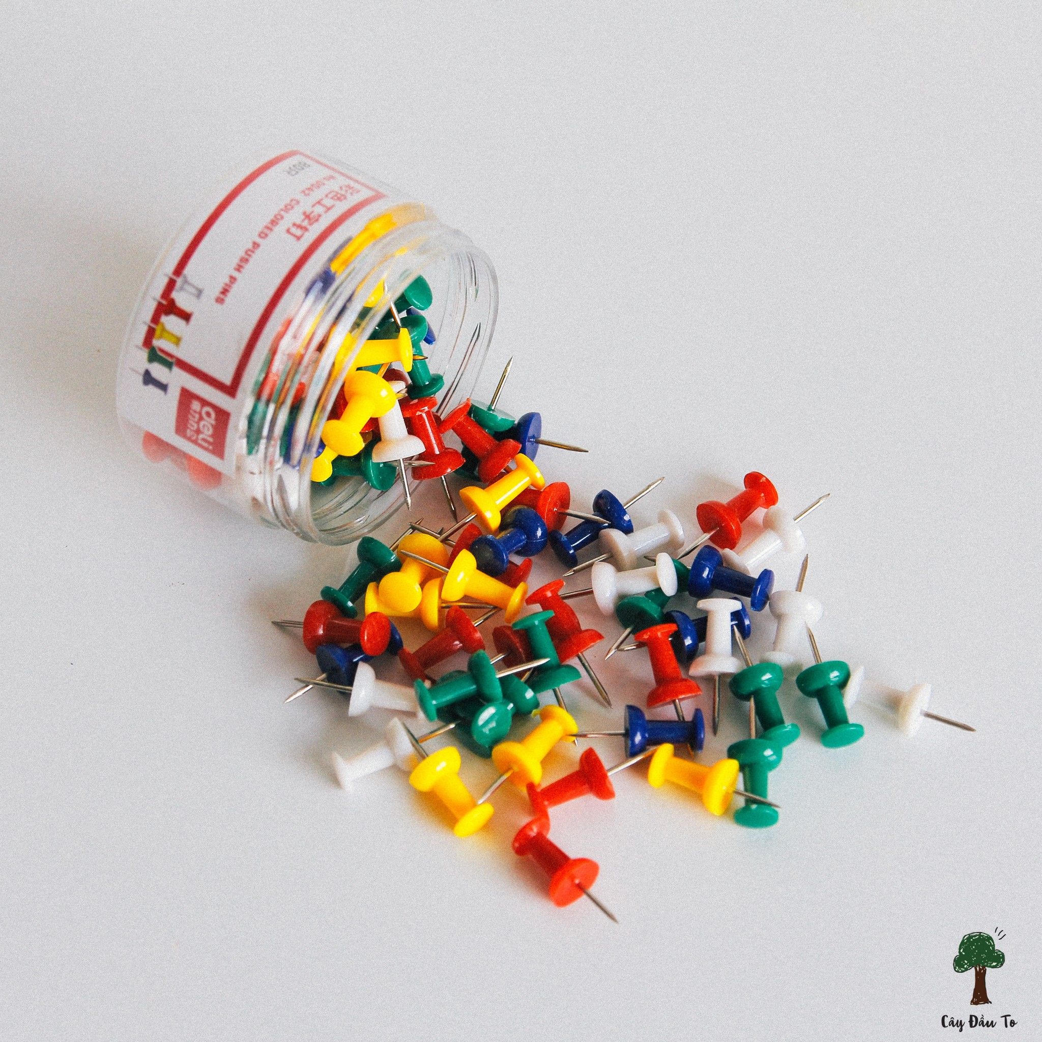 Set 80 Đinh Ghim Nhiều Màu DELI
