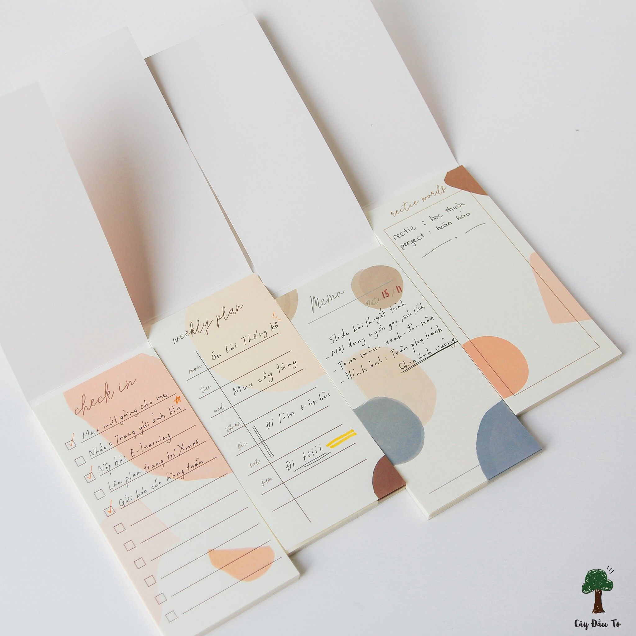 Giấy Ghi Chú Lazy Time Planner Dạng Đứng