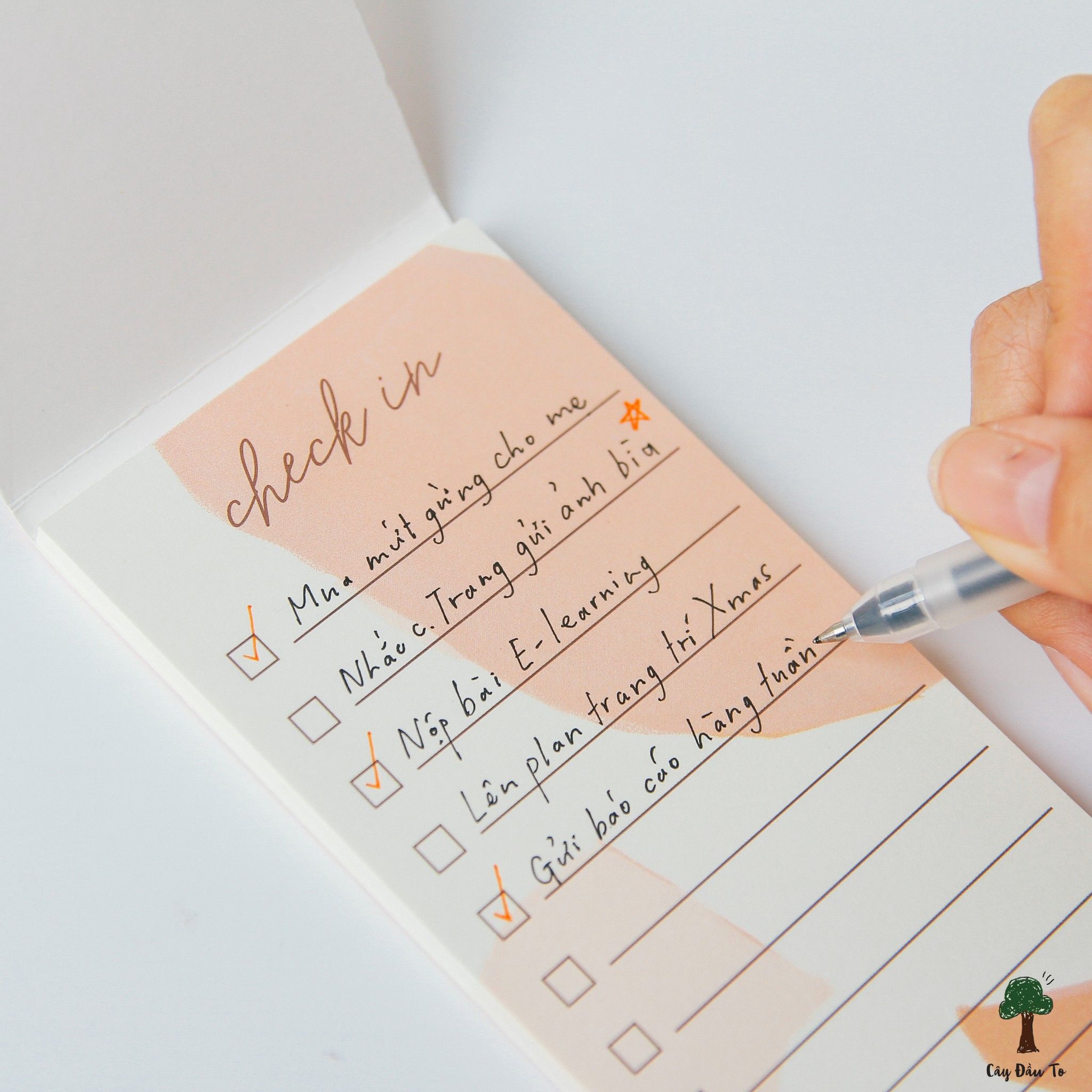 Giấy Ghi Chú Lazy Time Planner Dạng Đứng