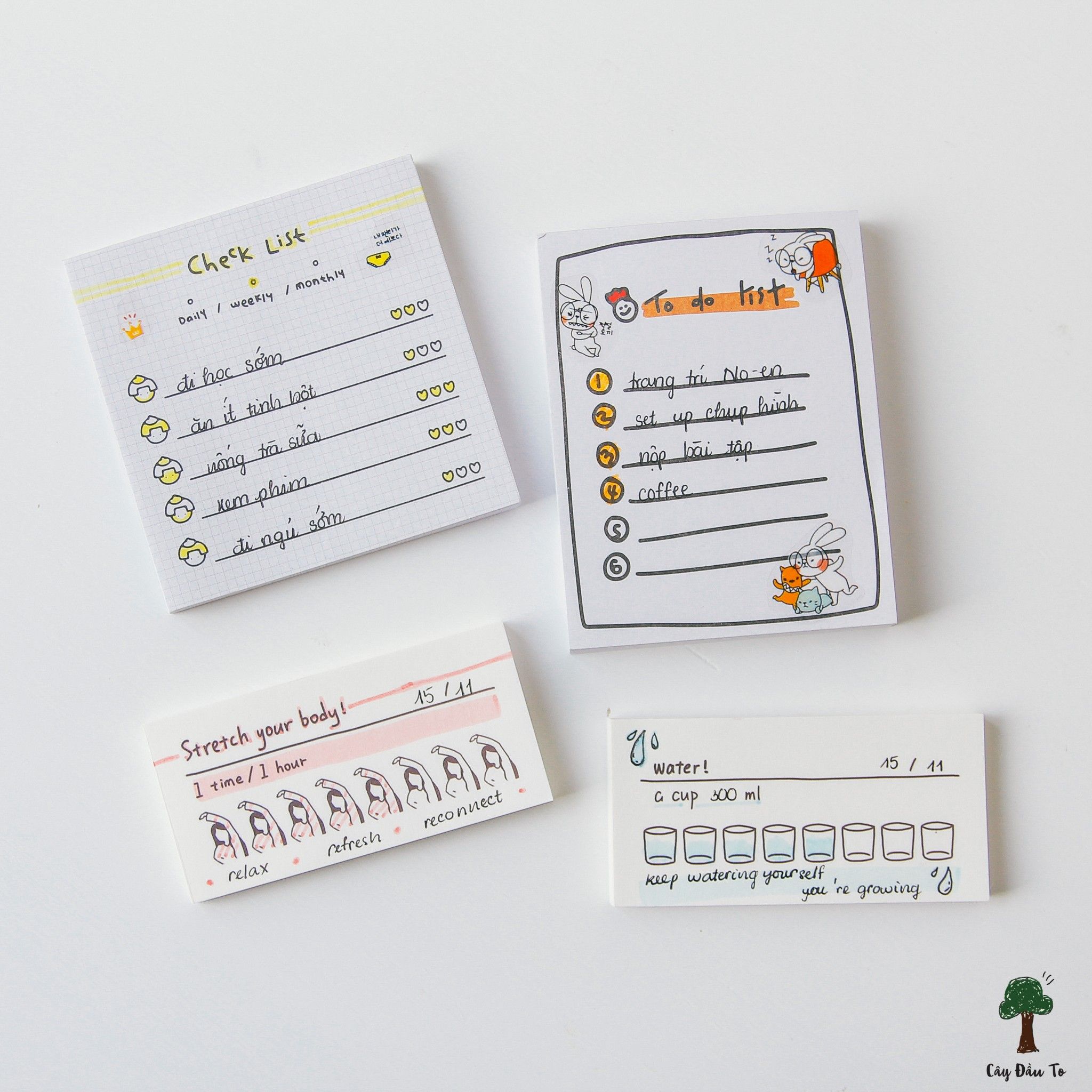 Giấy Dán Ghi Chú Korea Doodle Sticky Note Nhỏ