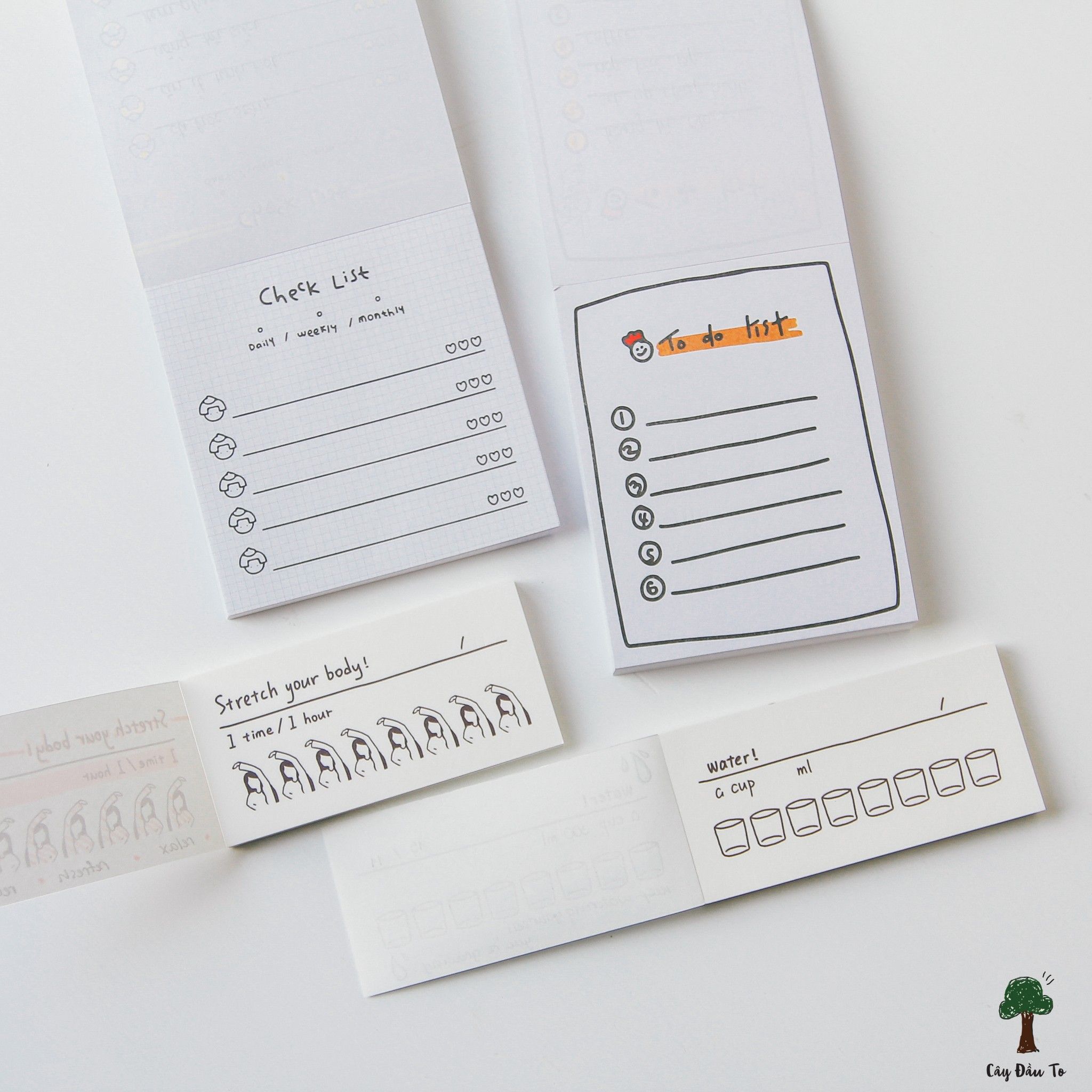 Giấy Dán Ghi Chú Korea Doodle Sticky Note Nhỏ