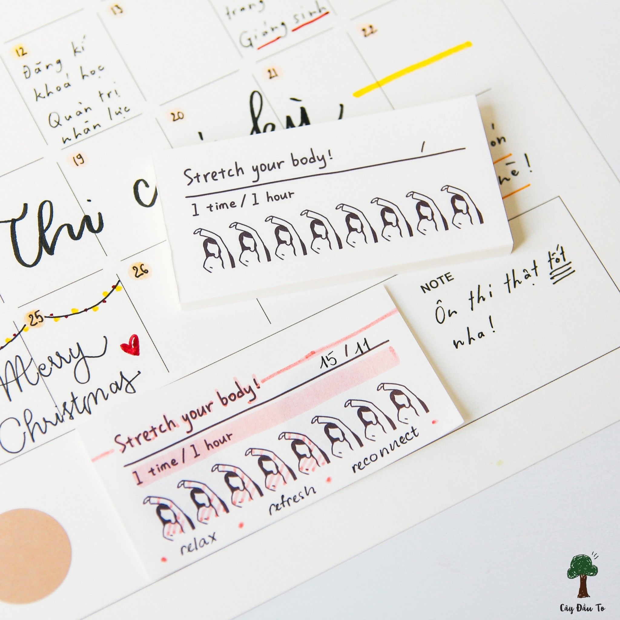Giấy Dán Ghi Chú Korea Doodle Sticky Note Nhỏ