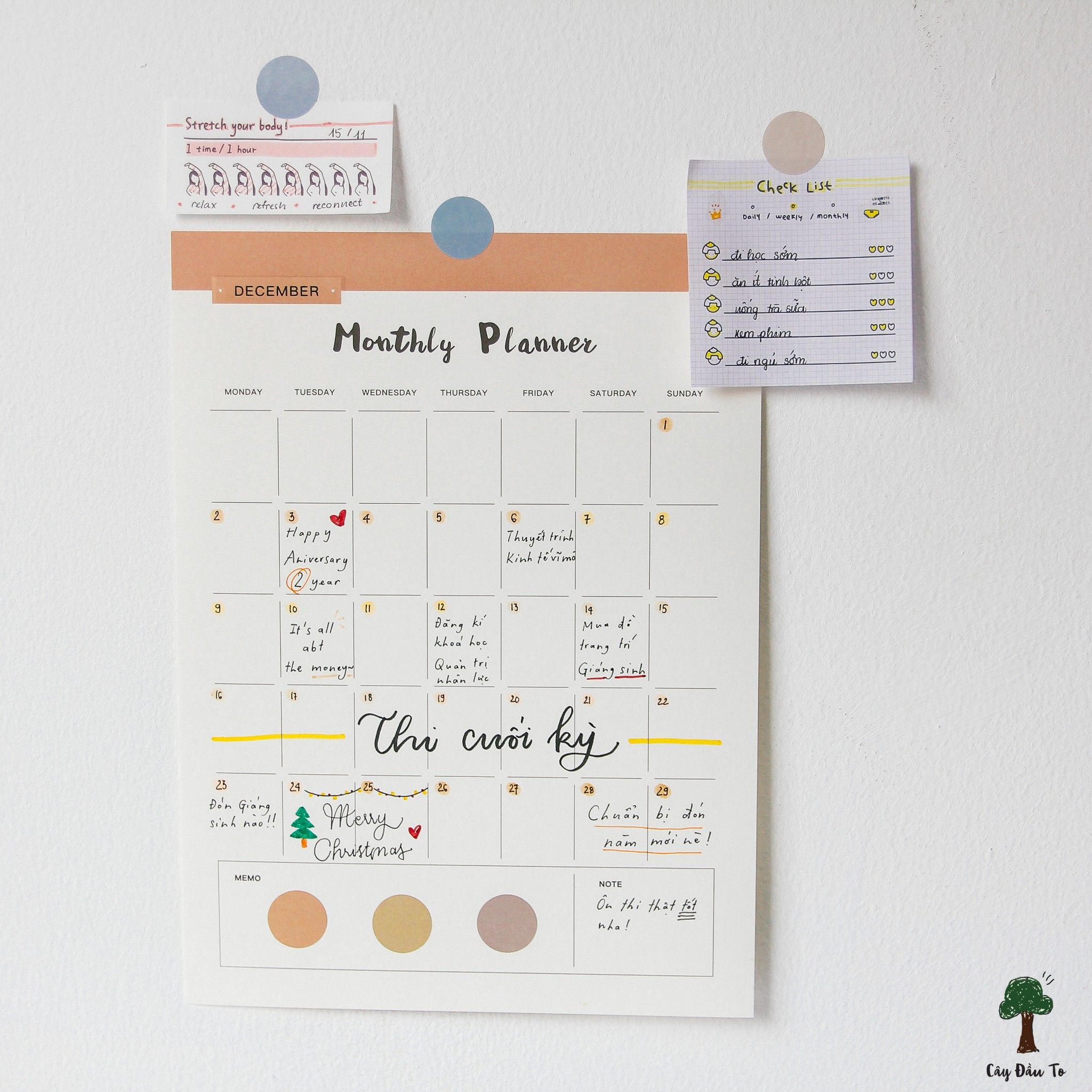 Giấy Lập Kế Hoạch Tháng MORANDI Planner