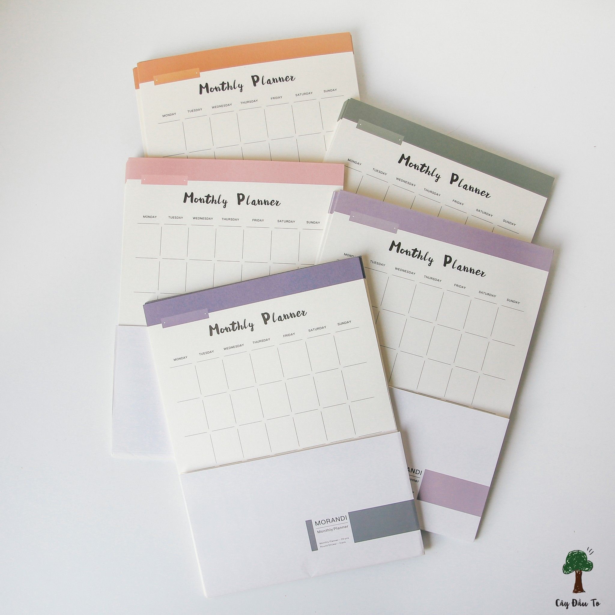 Giấy Lập Kế Hoạch Tháng MORANDI Planner