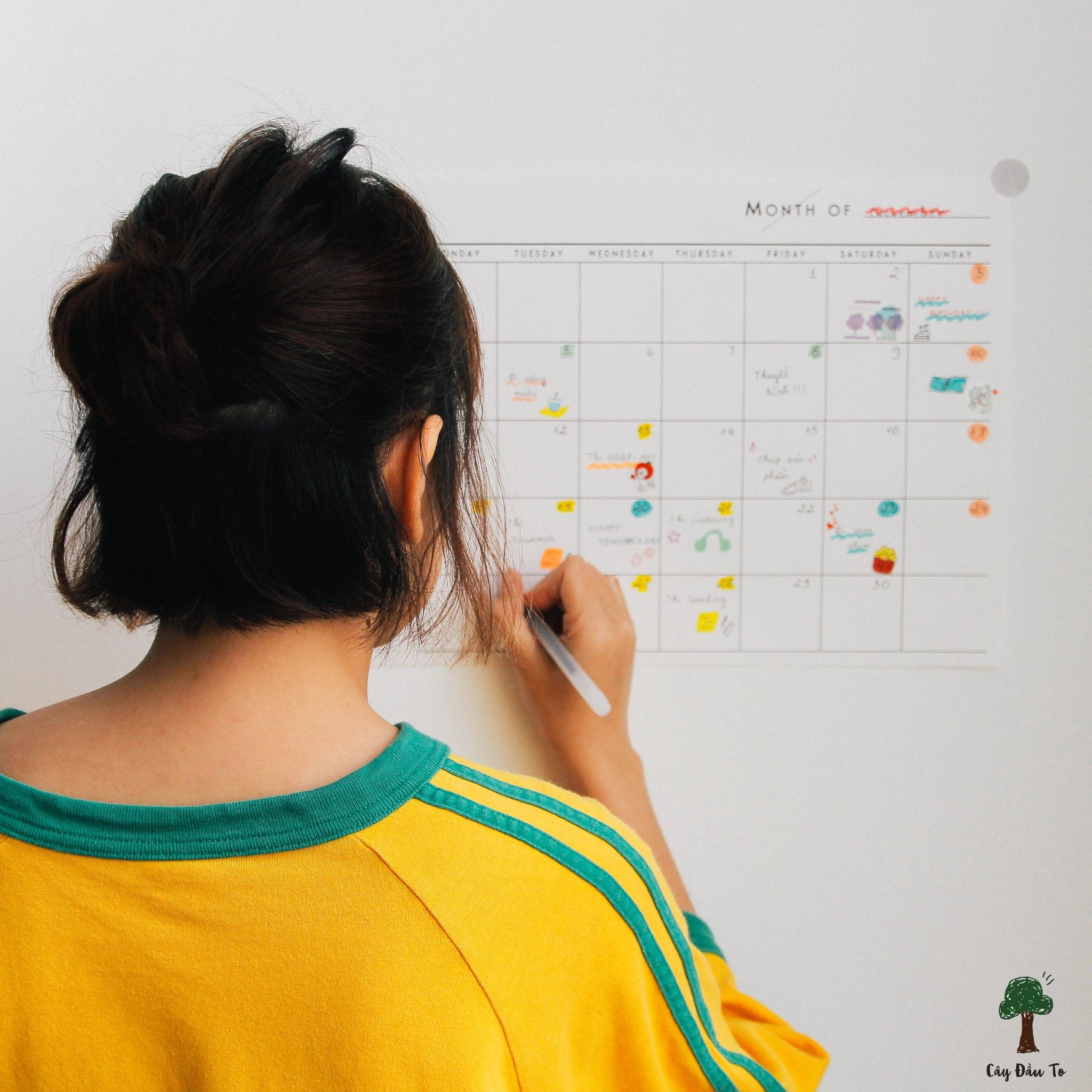 Giấy Lập Kế Hoạch Theo Tháng Và Năm One Year Planner A3