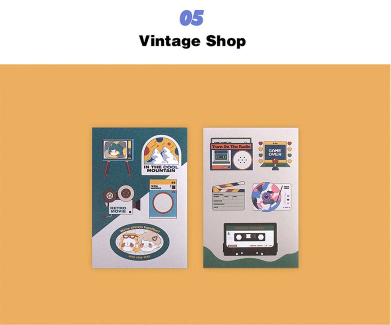 SET 2 PAPER STICKER LUCALAB KOREA