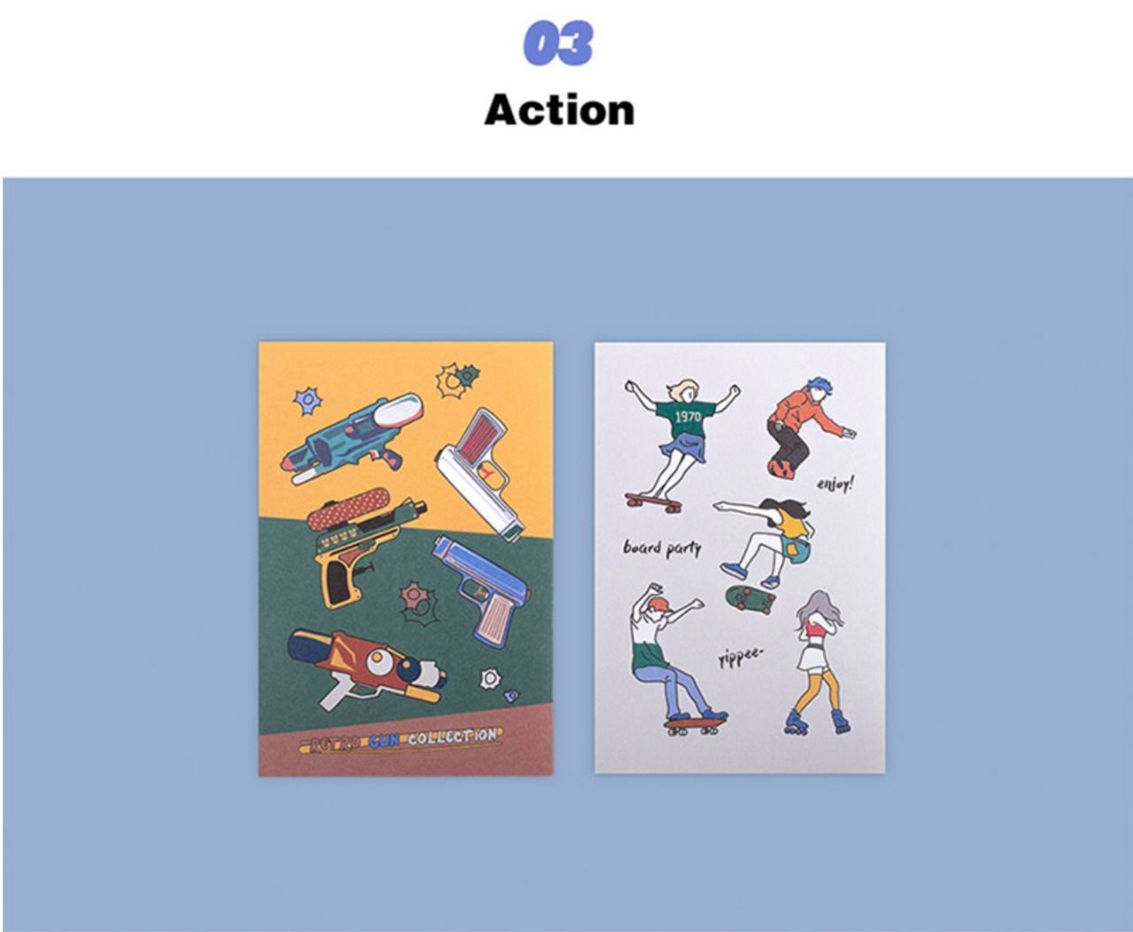 SET 2 PAPER STICKER LUCALAB KOREA