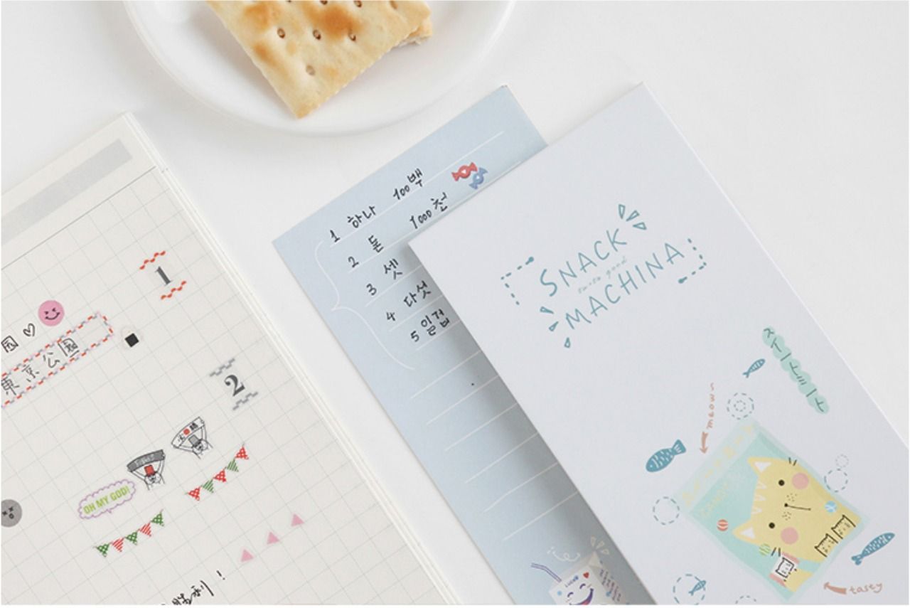 NOTE FOR MEMO NOTE SNACK MACHINA