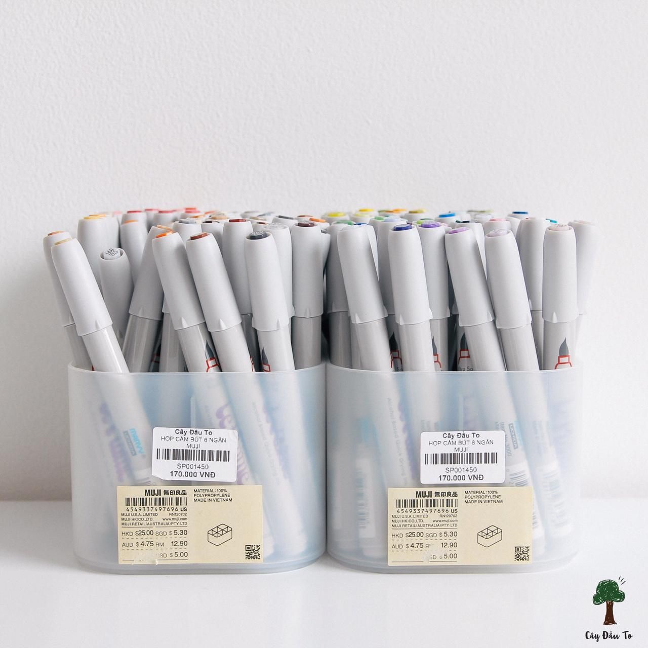 Ống Cắm Bút 6 Ngăn Muji