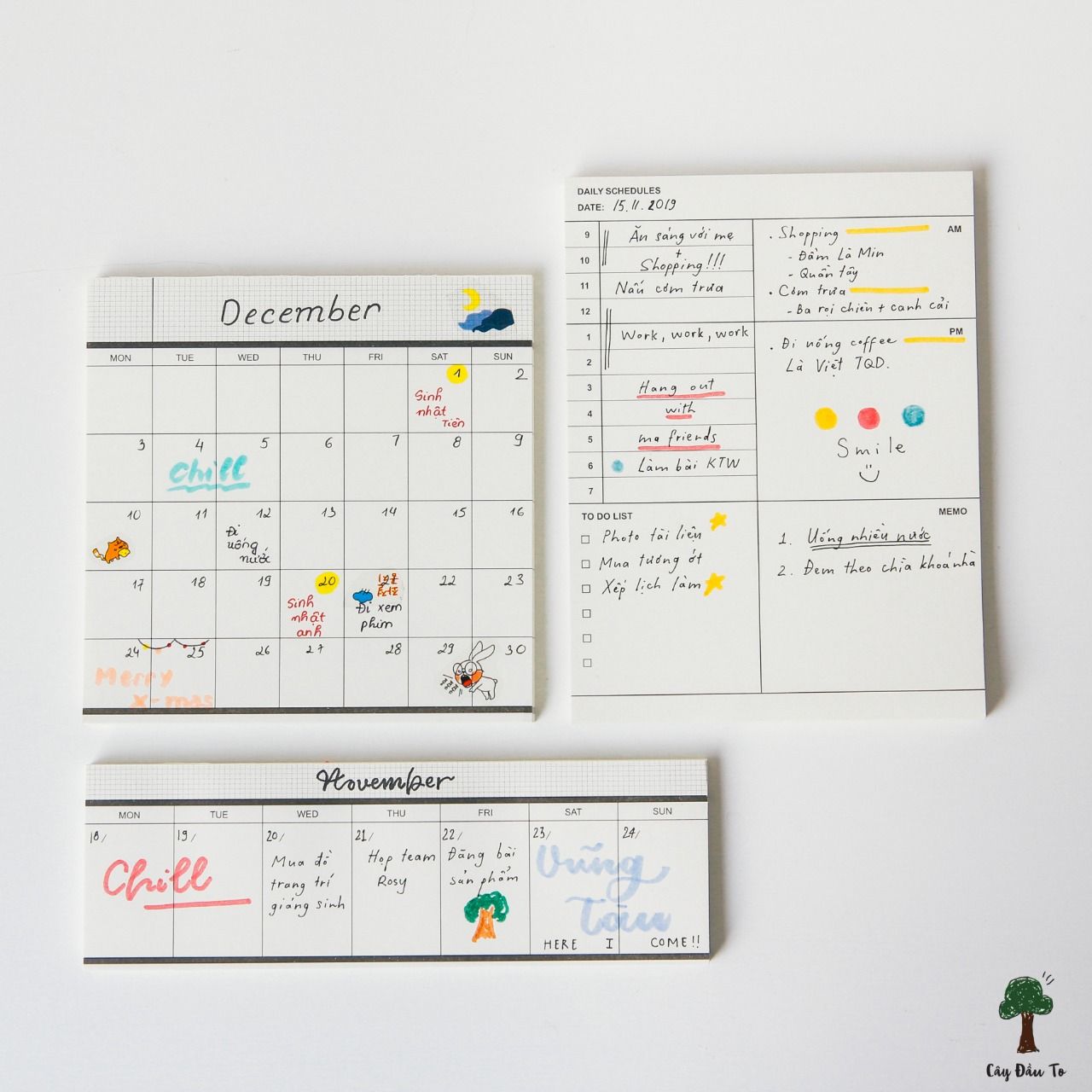 Giấy Ghi Chú Kế Hoạch Planner Mini Pad