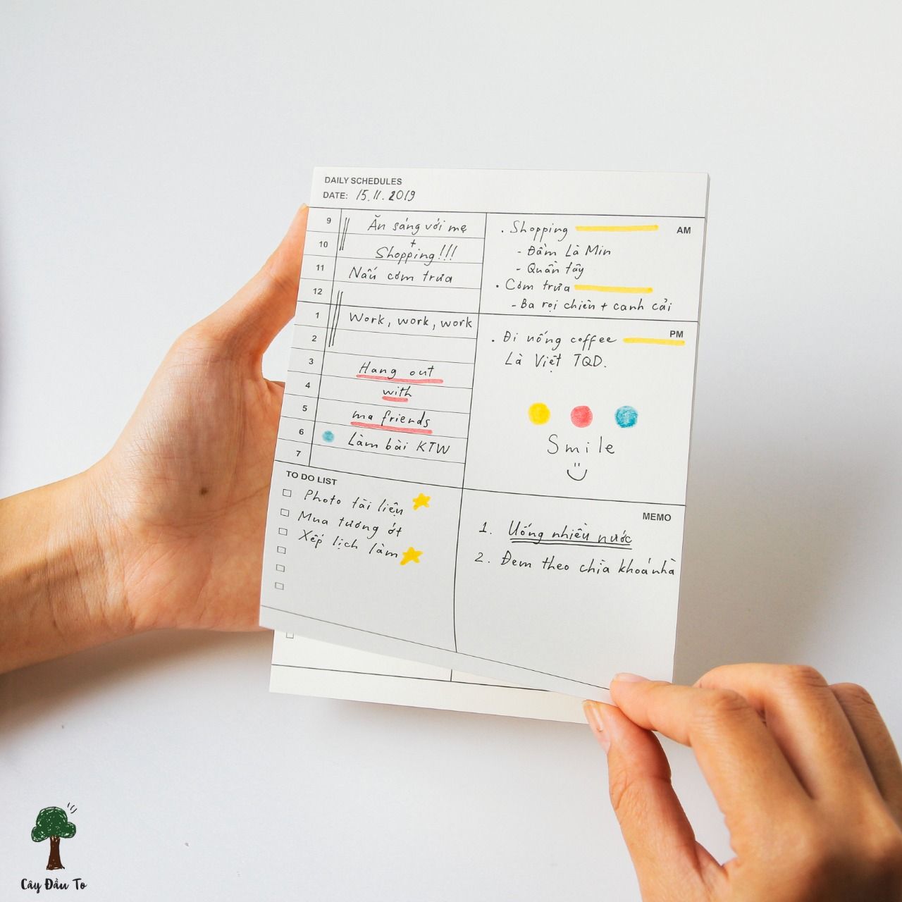 Giấy Ghi Chú Kế Hoạch Planner Mini Pad