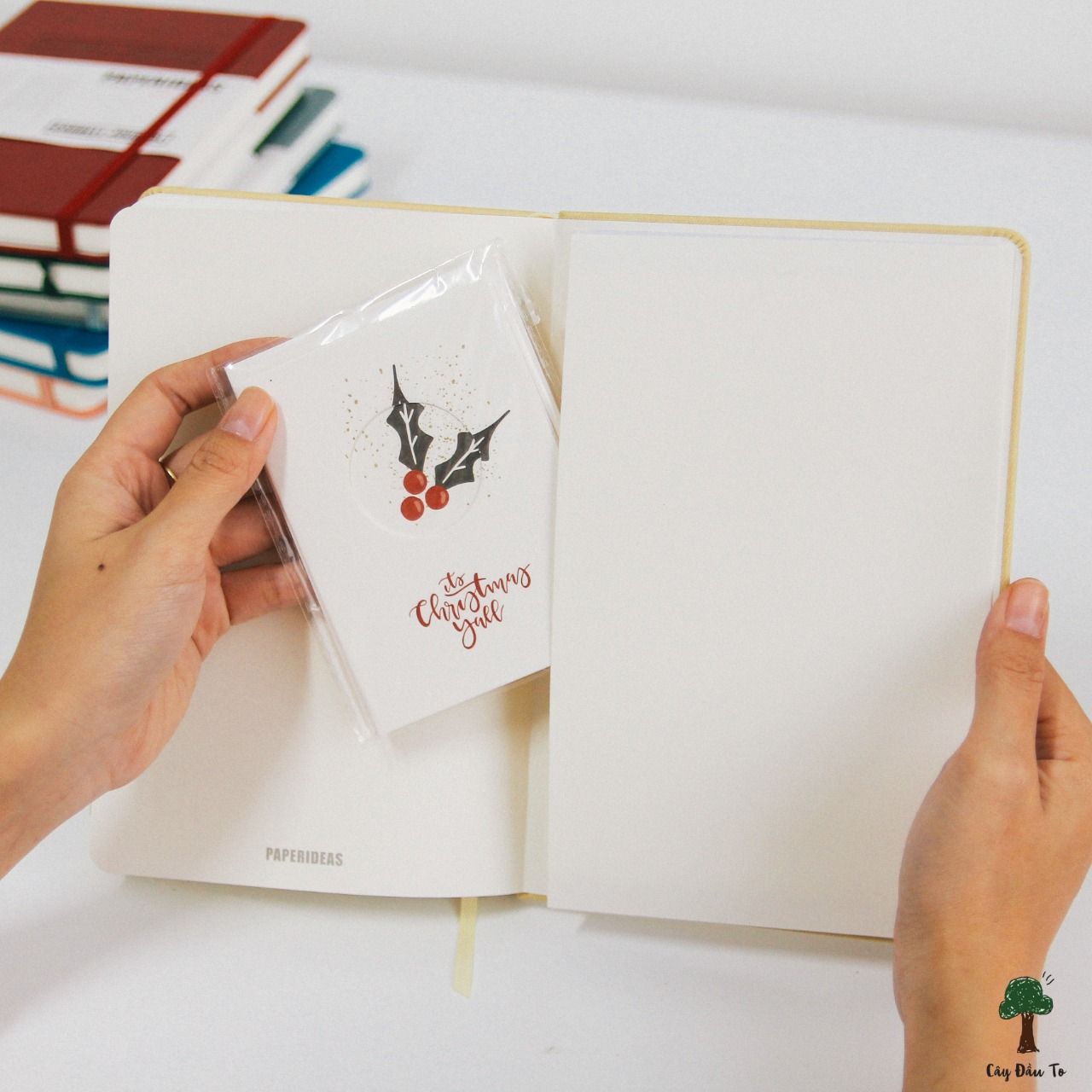 Sổ Bìa Da Paperideas Ghi Chép Cornell