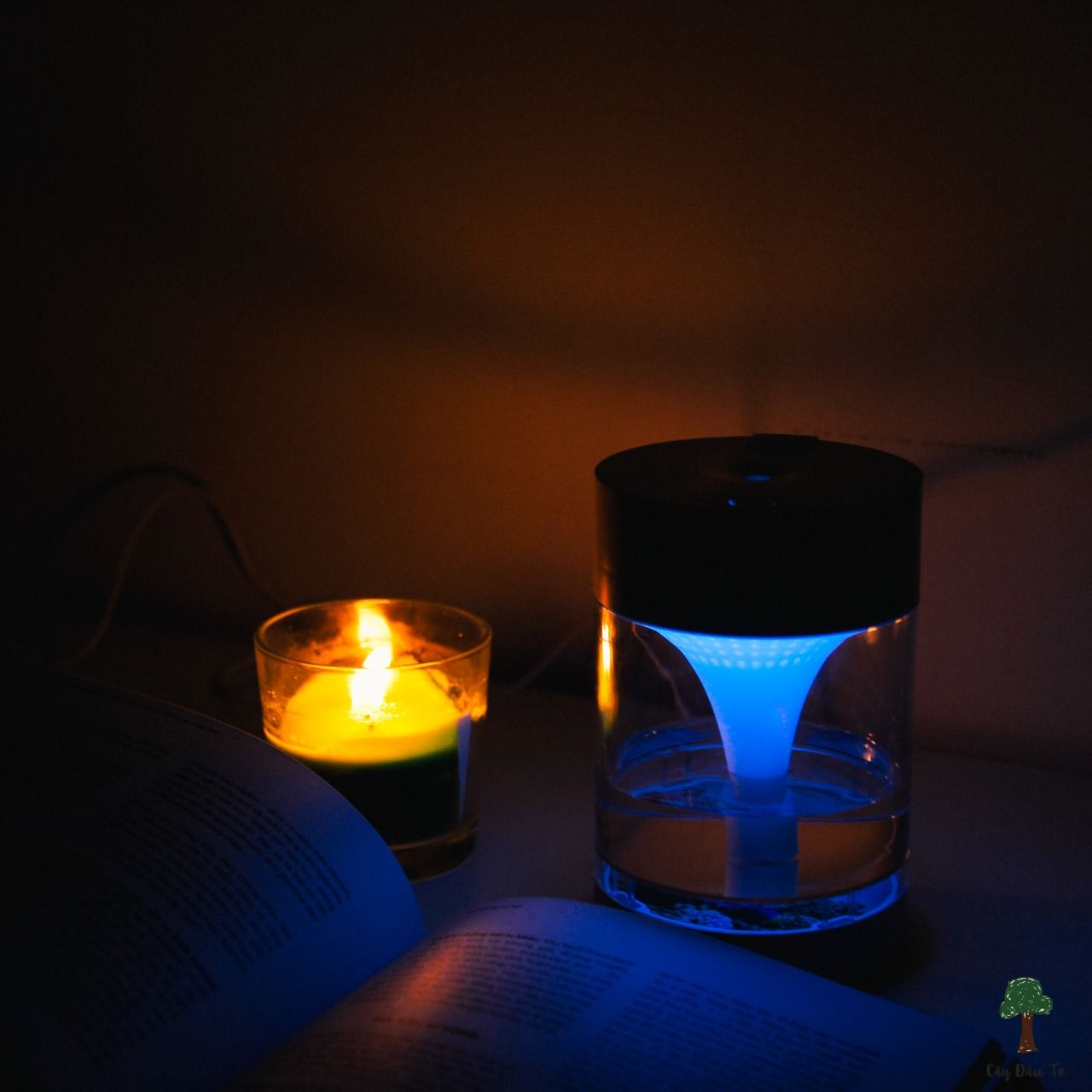 Máy Phun Sương 7 Màu Transparent Humidifier