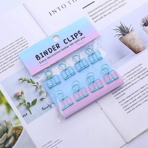 Set Kẹp Giấy Binder Clips 8PCS