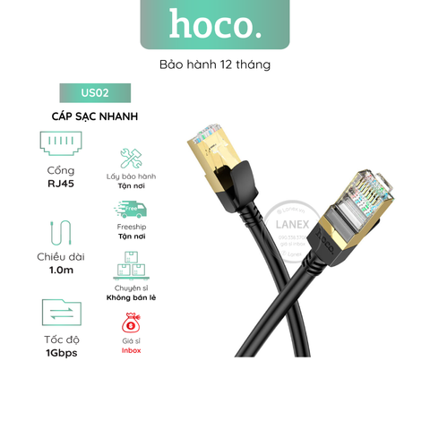 Cáp Mạng Ethernet Hoco Us02 Dài 1.0m