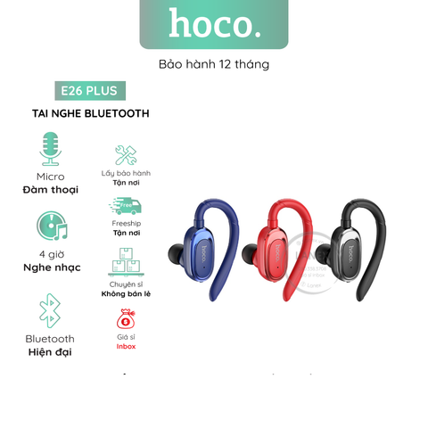 Tai Nghe Bluetooth Hoco E26 Plus 1 Bên V5.0 Có Mic