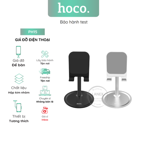 Giá Đỡ Điện Thoại Hoco Ph15 Để Bàn Hợp Kim Nhôm