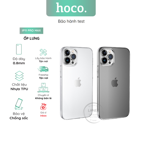Ốp Lưng Hoco Nhựa Tpu Trong Suốt Iphone 11 Pro Max 6.5 Inch Dày 0.8mm